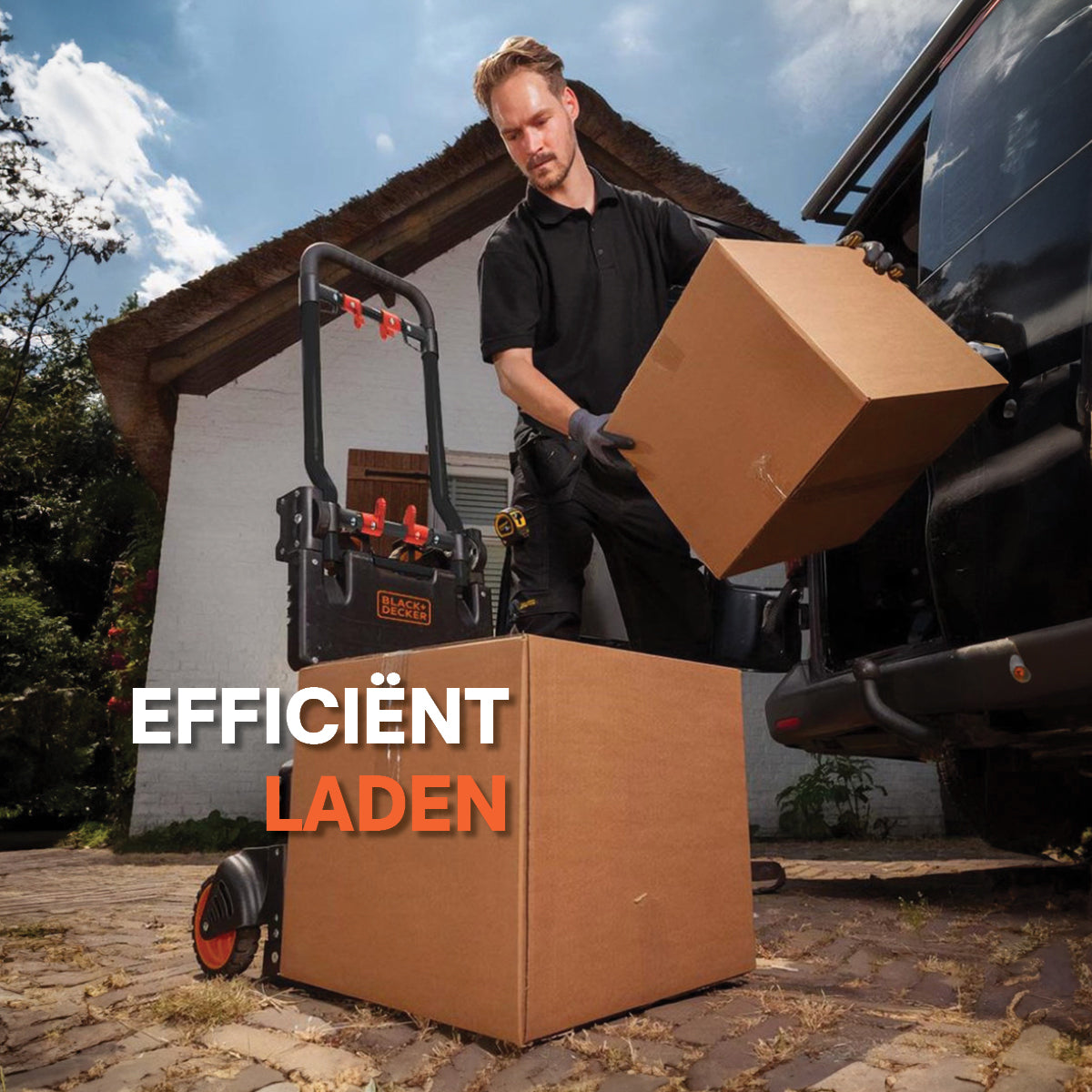 BLACK+DECKER steekwagen en plateauwagen 2-in-1 55kg