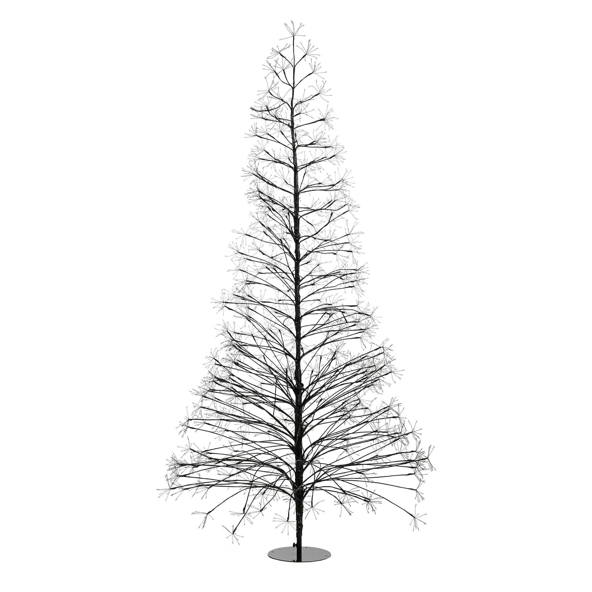 Luca Lighting Boom led zwart klassiek wit 1500led IP44 en timer - h150xd70cm - maximondo