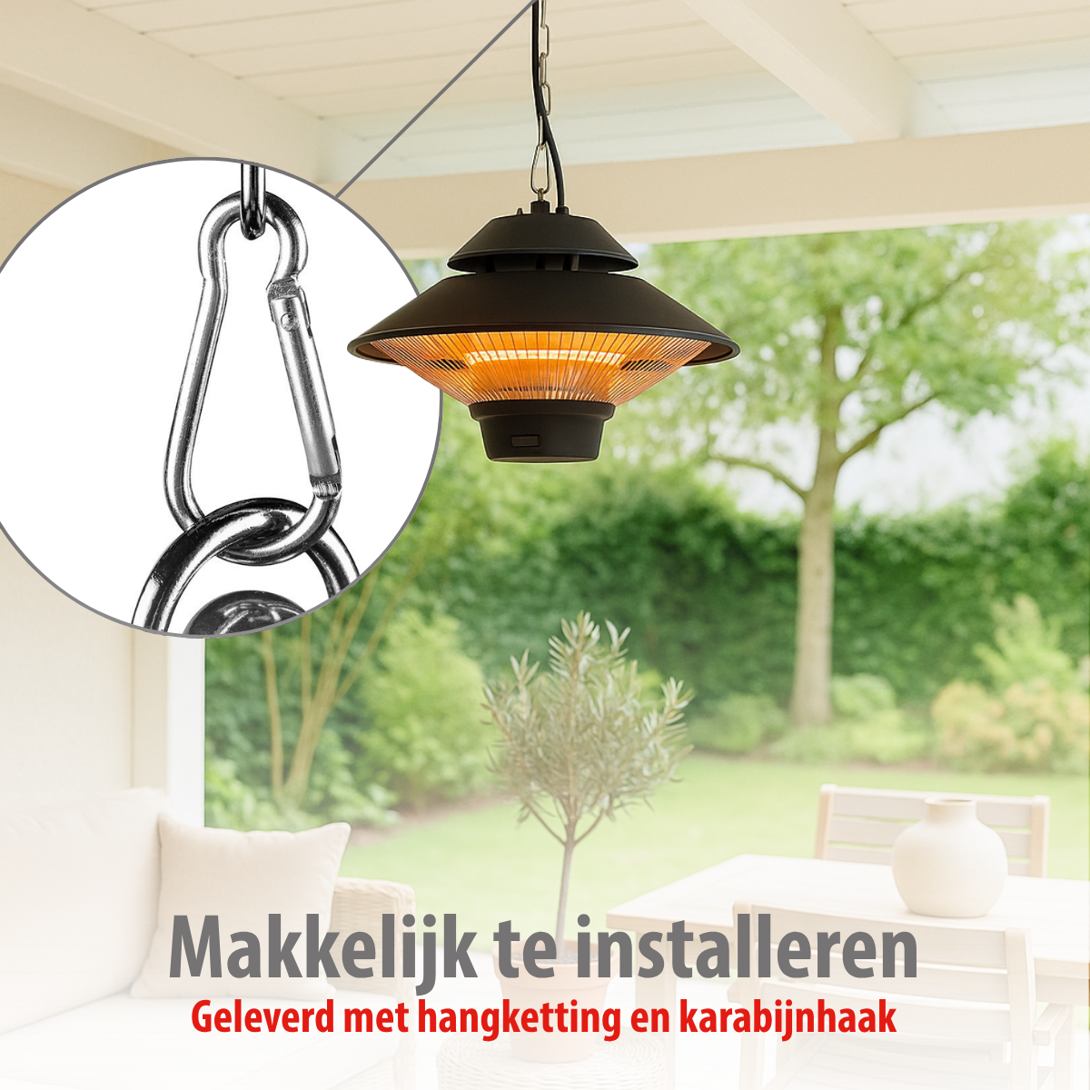 alpina Infrarood Terrasverwarmer 1500W - maximondo