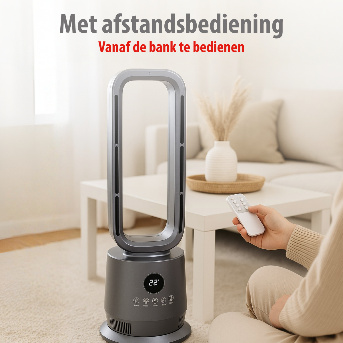 alpina 2-in-1 Bladloze Kachel en Ventilator 2000W - maximondo