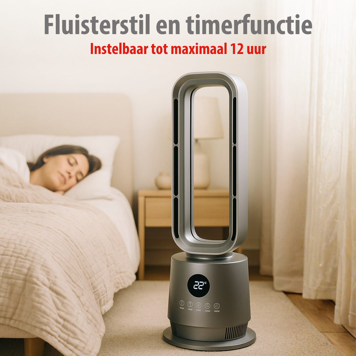 alpina 2-in-1 Bladloze Kachel en Ventilator 2000W