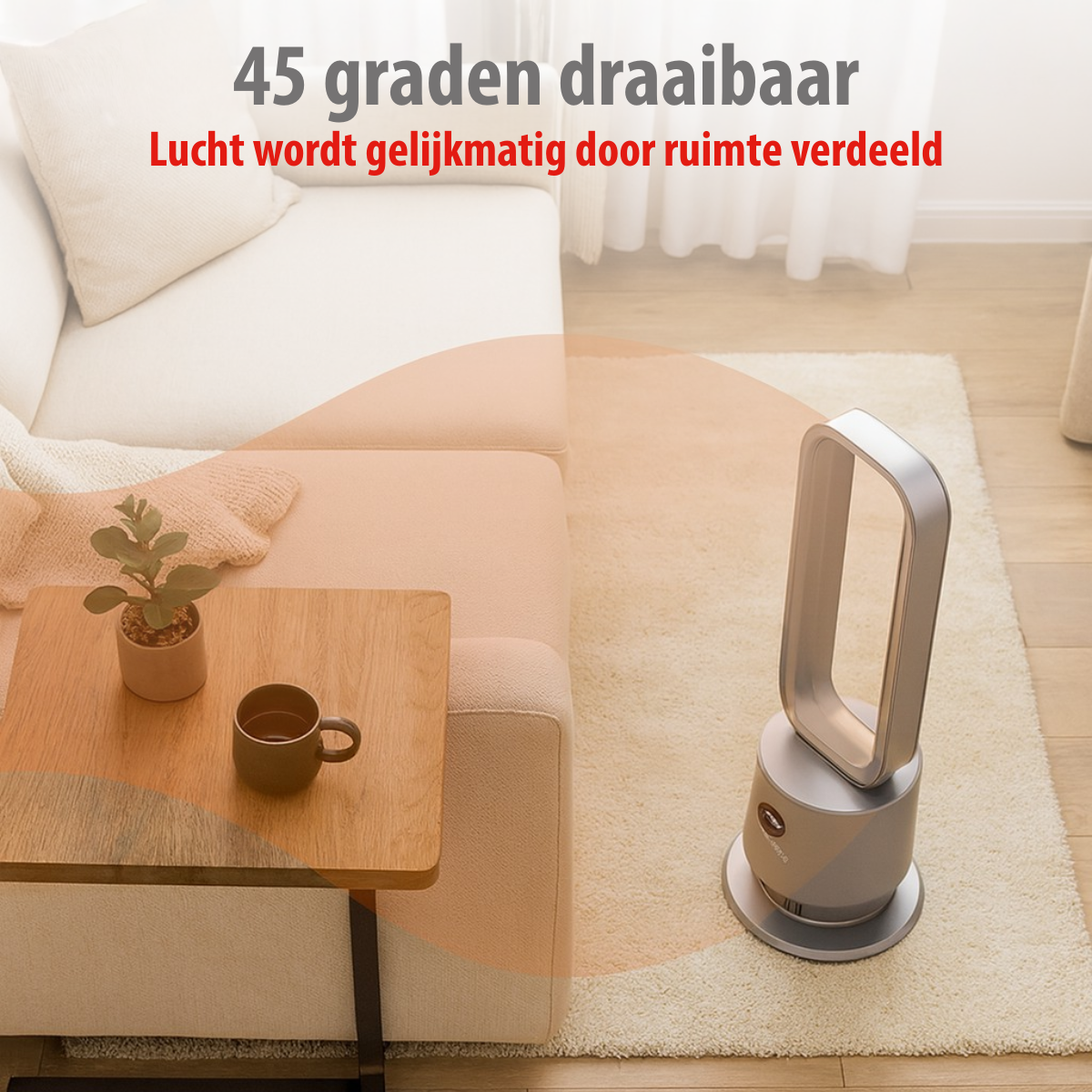 alpina 2-in-1 Bladloze Kachel en Ventilator 2000W