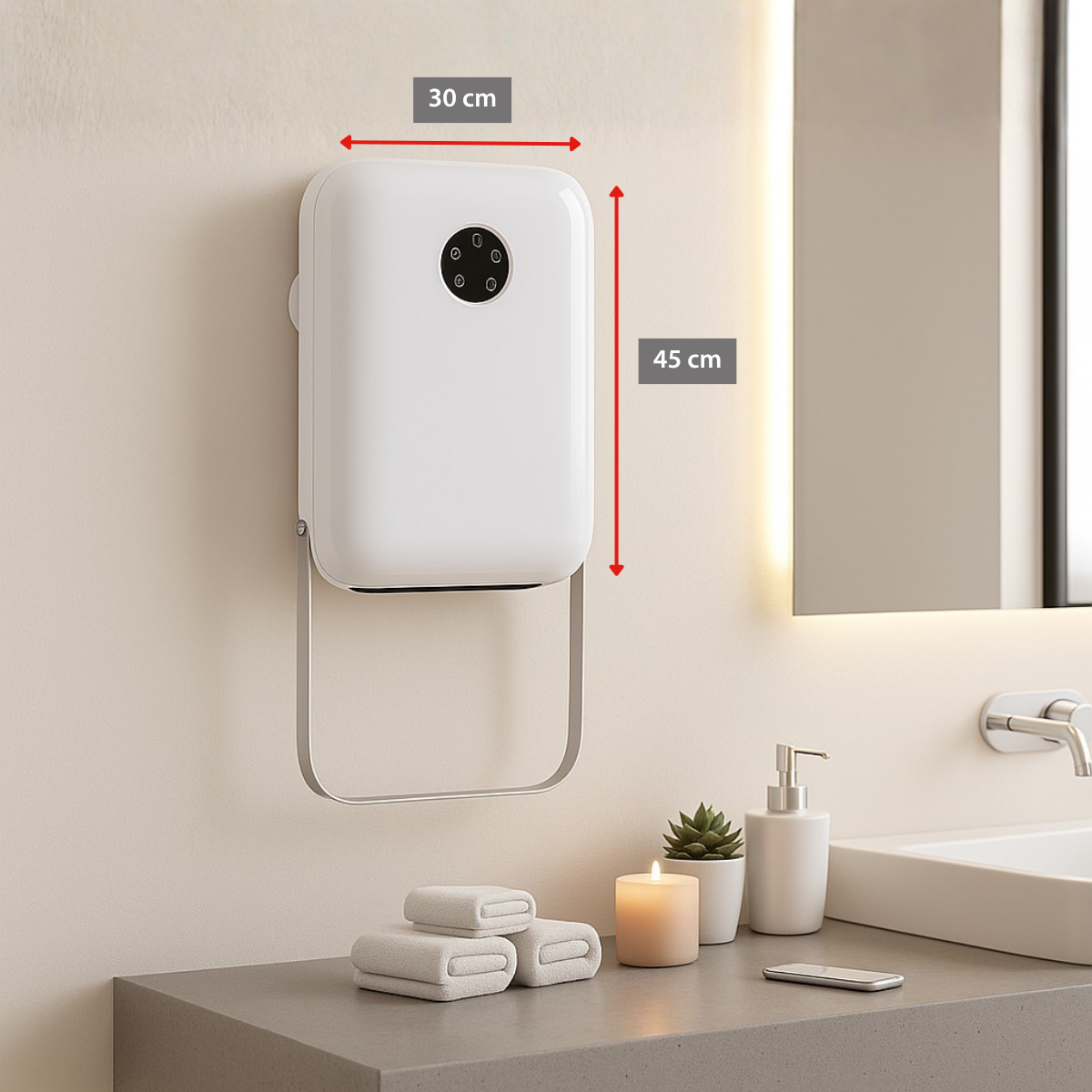 alpina Badkamer Verwarming Elektrisch 750/2000W