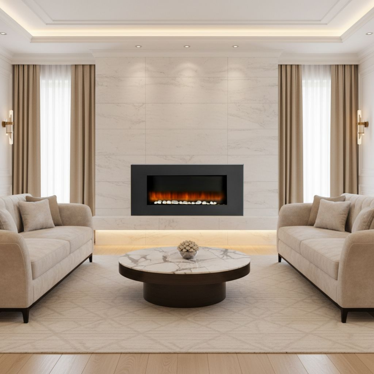 Classic Fire Sfeerhaard Elektrisch Vancouver 94 x 48 x 12 cm - maximondo