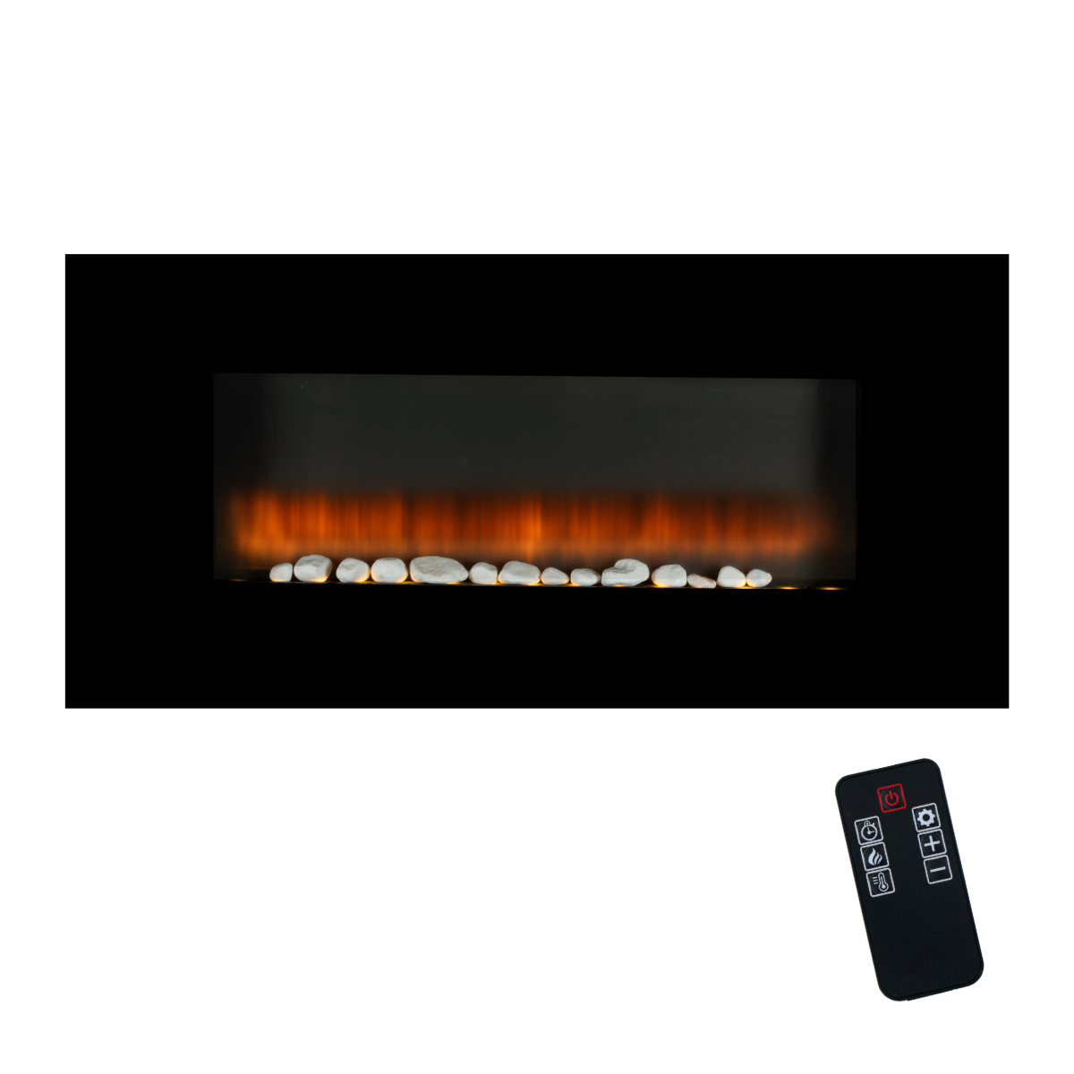 Classic Fire Electrisch 105x48x12cm Zwart - maximondo