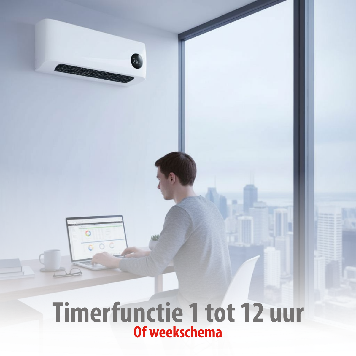 alpina wandverwarming en ventilator PTC keramisch 2000W - maximondo