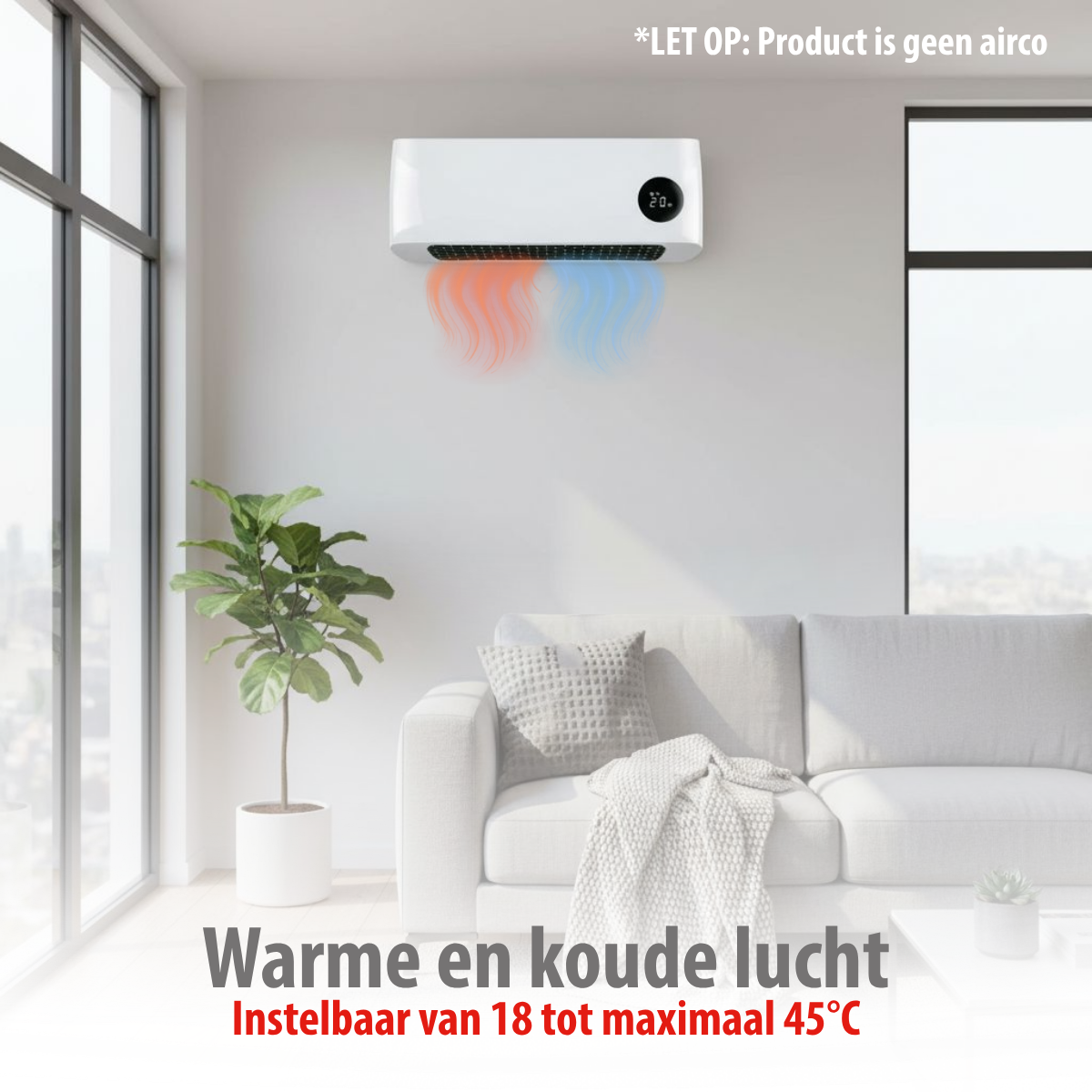 alpina wandverwarming en ventilator PTC keramisch 2000W
