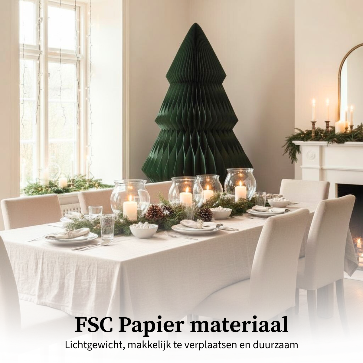 Mica Decorations Decoratie boom groen FSC Mix - h212xd120cm - maximondo