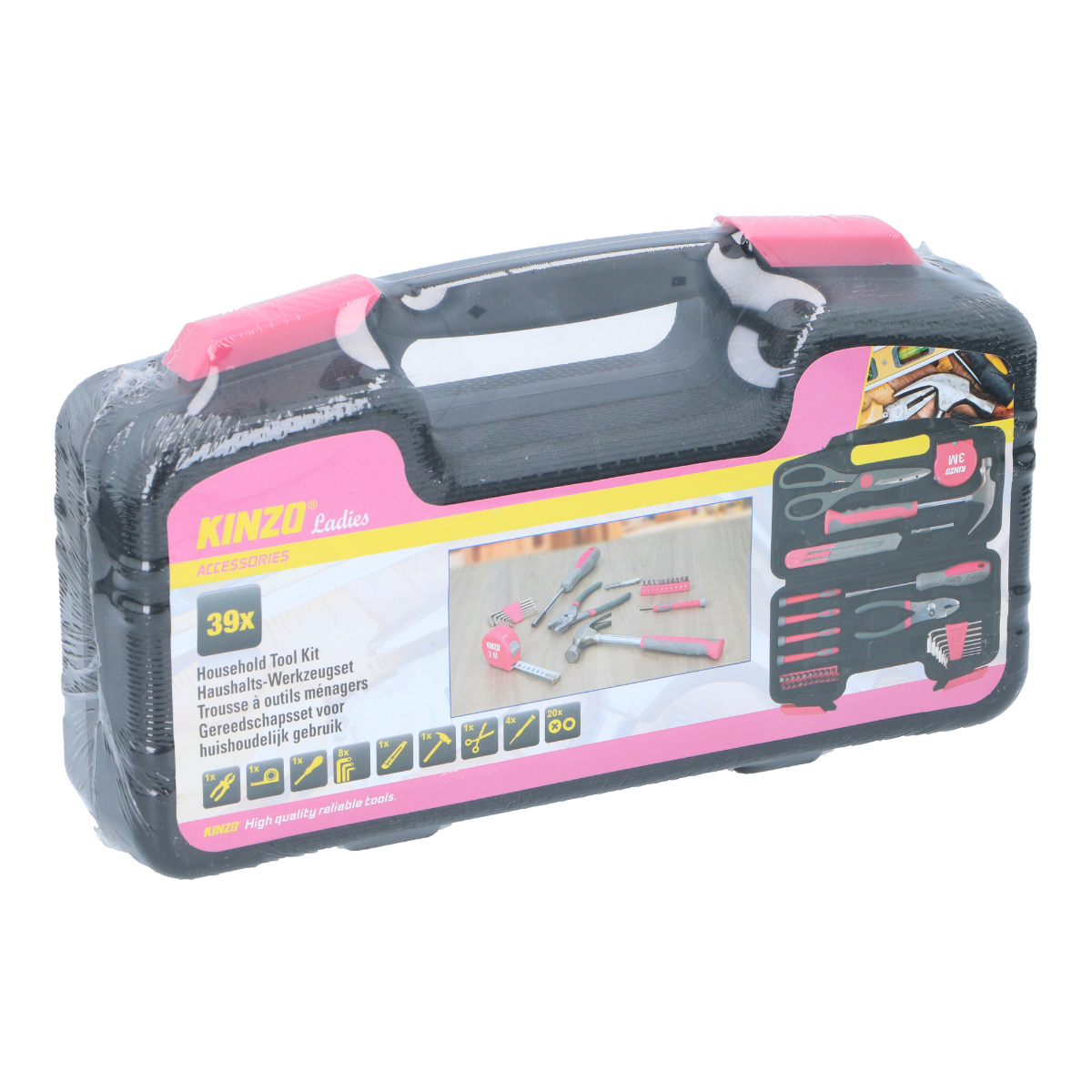 Kinzo Gereedschap 39 Stuks Pink - maximondo