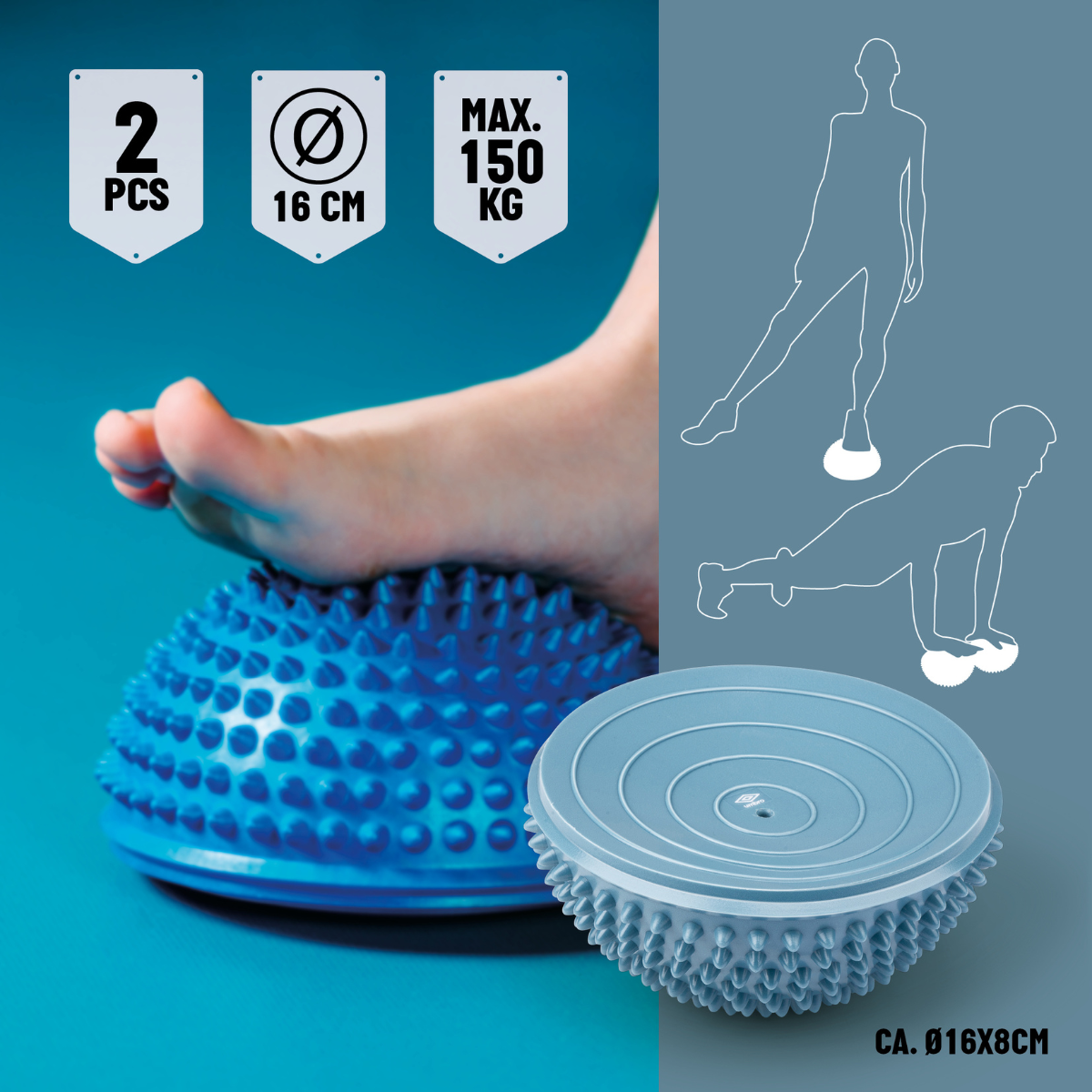 Umbro Balanskussen 2 Stuks Blauw - maximondo