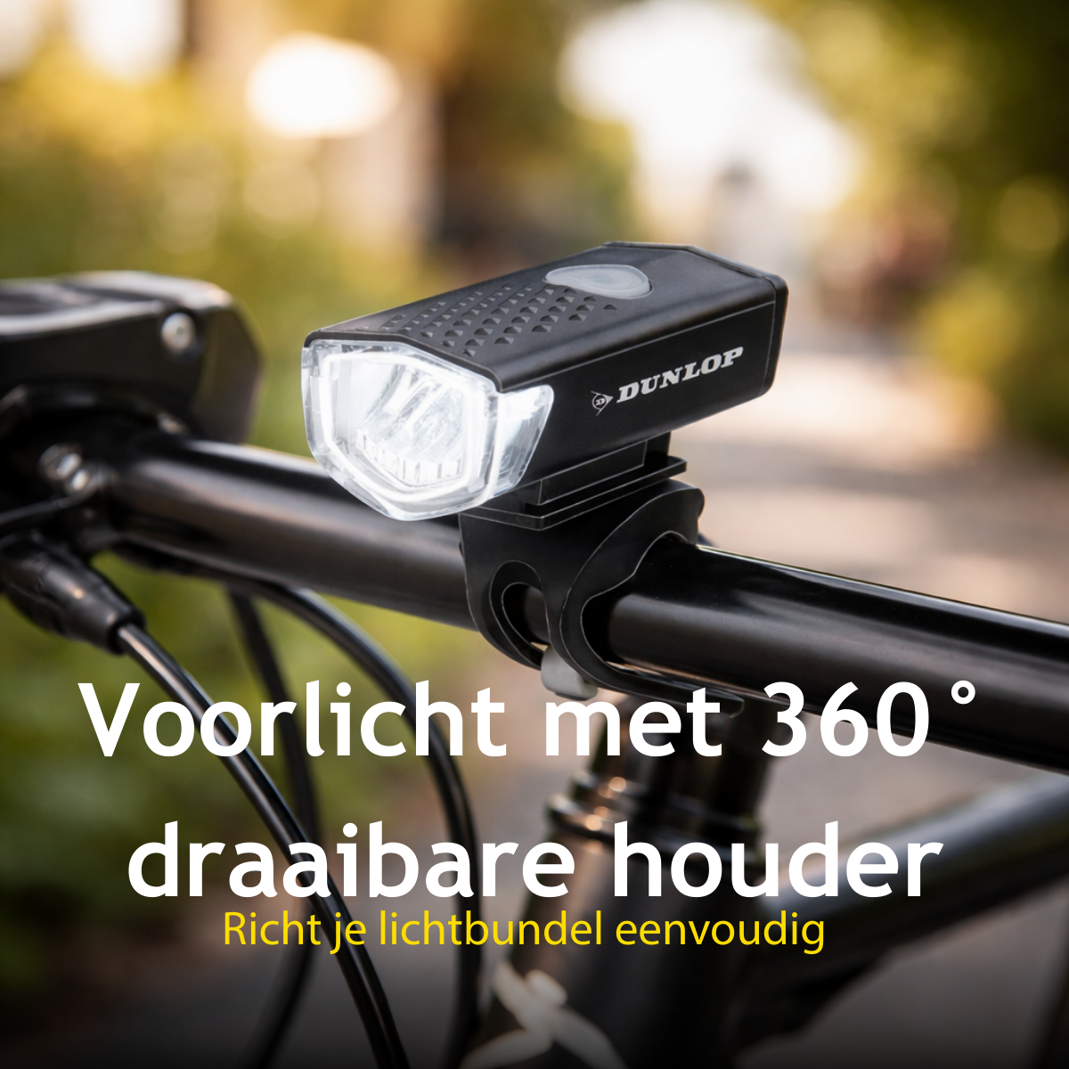 Dunlop Fietslamp Set Oplaadbaar - Fietsverlichting