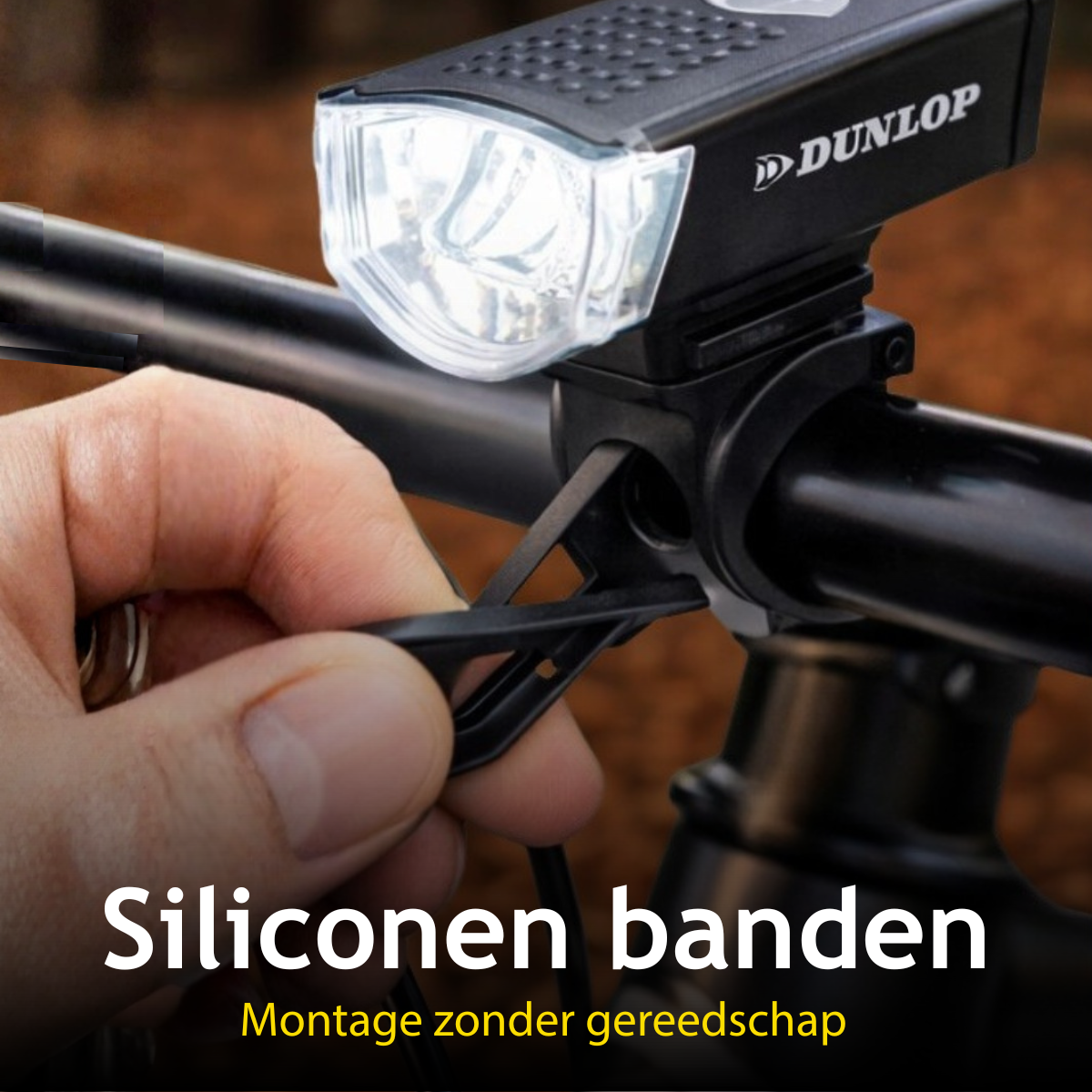 Dunlop Fietslamp Set Oplaadbaar - Fietsverlichting