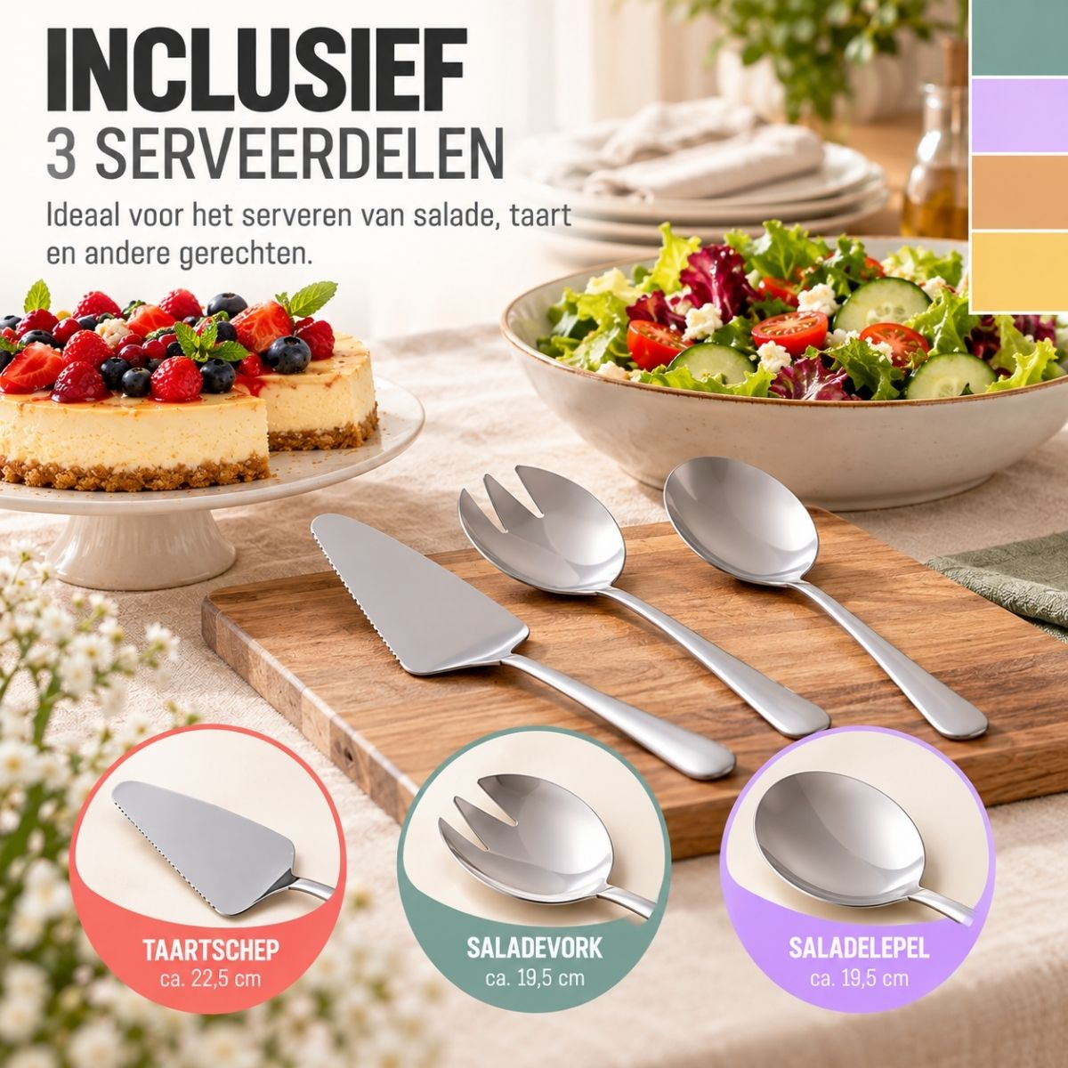 alpina Bestekset 75‑delig voor 12 Personen – Roestvrij Staal - maximondo