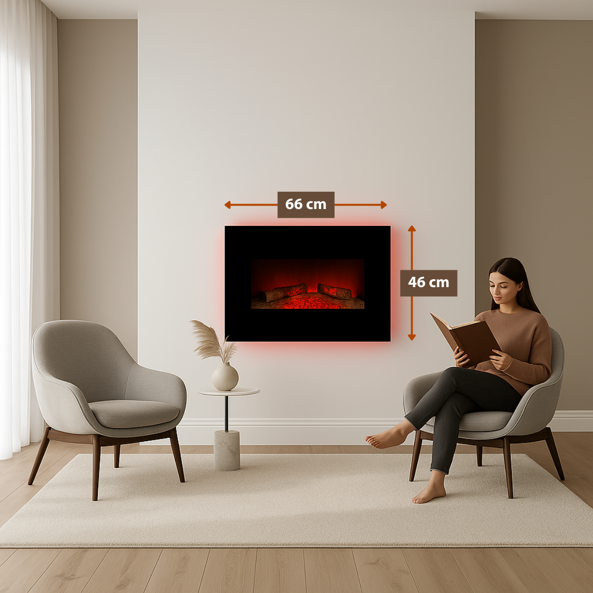 Classic Fire Sfeerhaard Elektrisch Memphis - Haard - maximondo