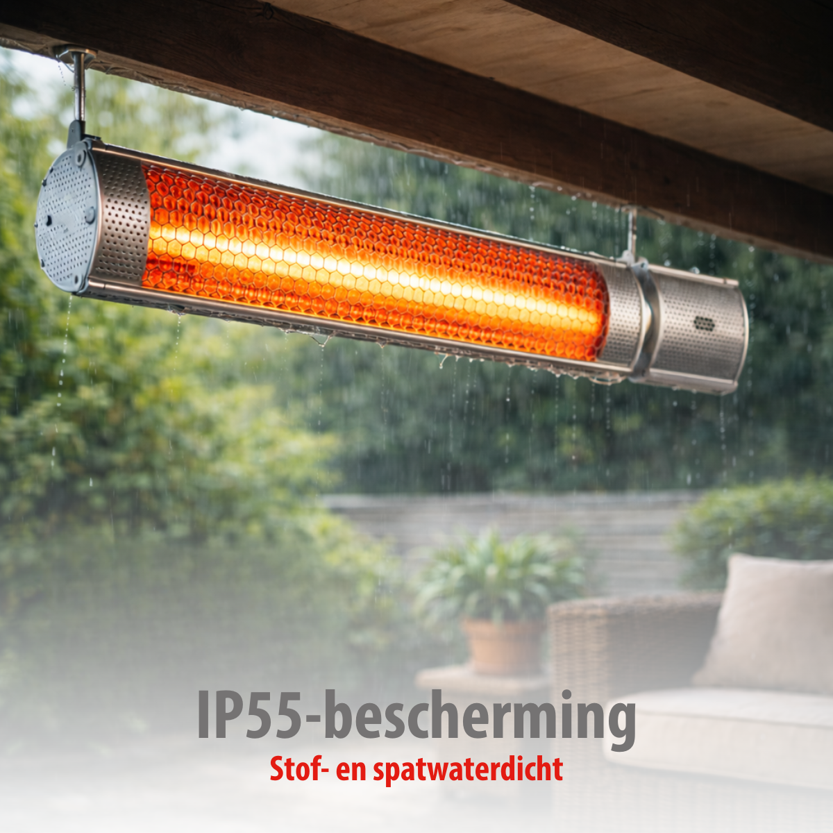 alpina Terrasverwarmer Infrarood Verwarming - Heater 2000W - maximondo
