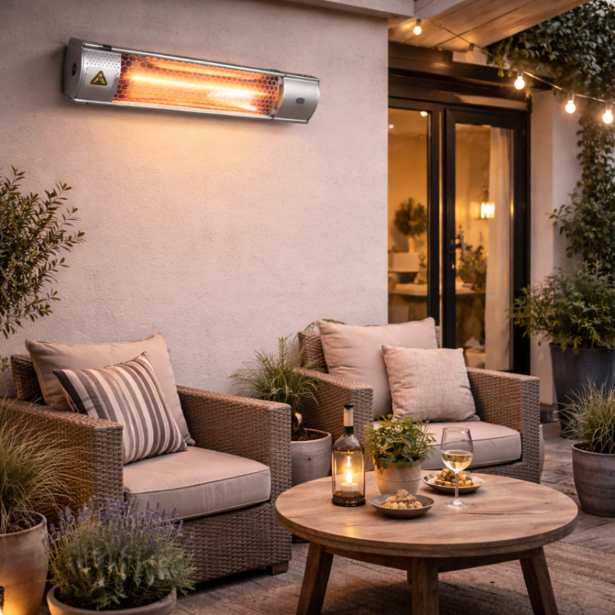 alpina Terrasverwarmer Infrarood Verwarming - Heater 2000W - maximondo