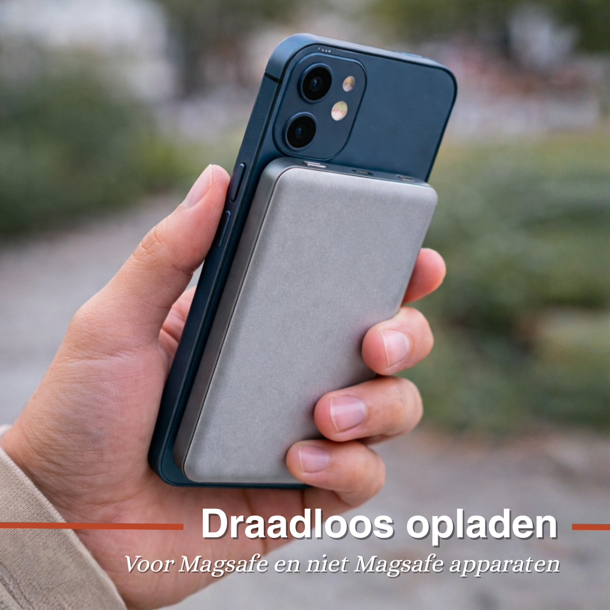 Grundig Draadloze Powerbank 5000Mah - Power Bank 15W Magsafe - maximondo