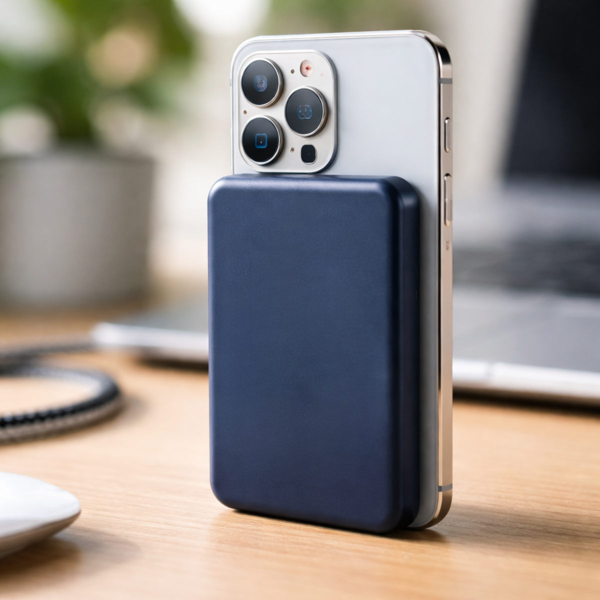 Grundig Powerbank 5000mAh - Powerbank iPhone met MagSafe - maximondo