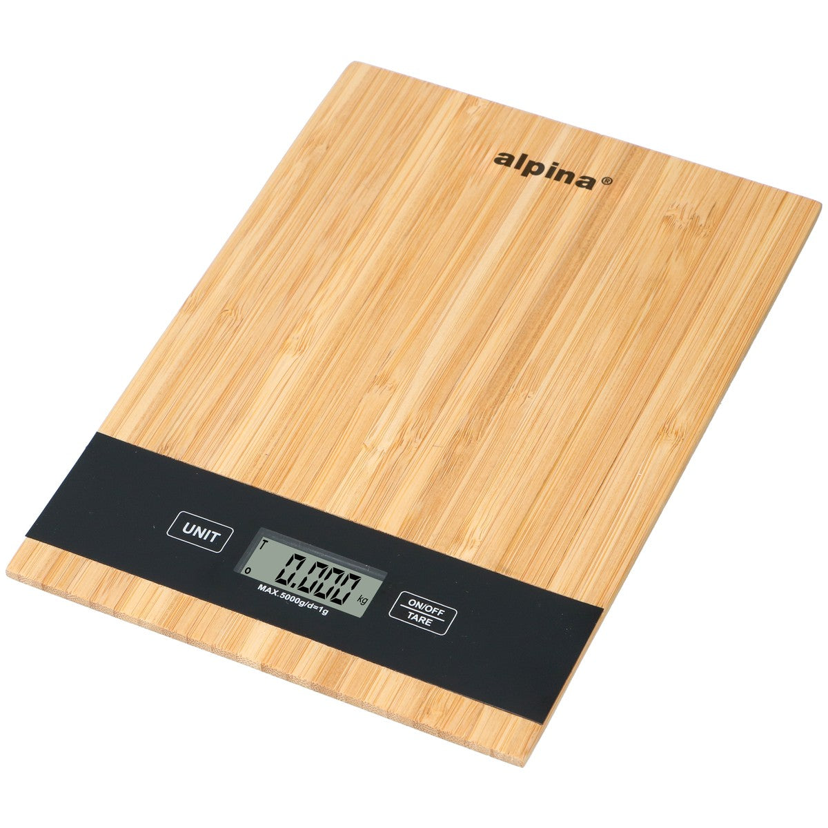 alpina Digitale Keukenweegschaal 5kg RVS LCD Display