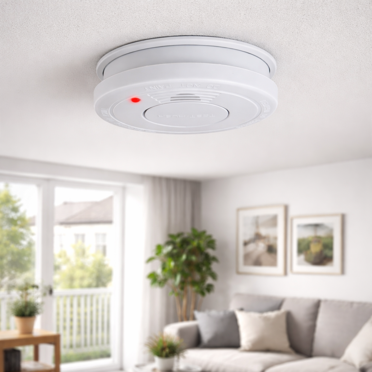 Grundig Rookmelder met Testknop en 85 dB Alarm