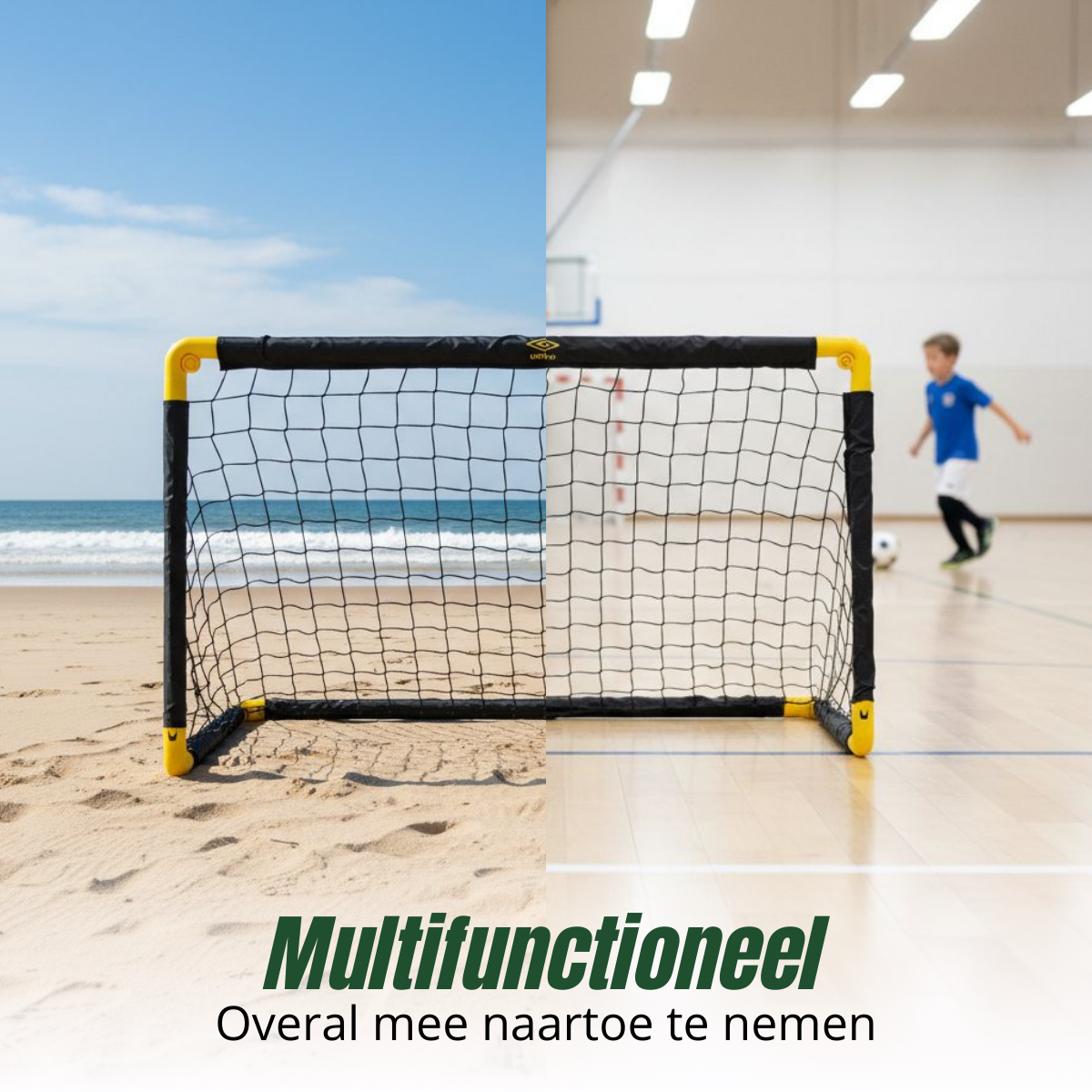 Umbro Voetbaldoel Set van 2 - Voetbalgoal 90 x 59 x 61 cm