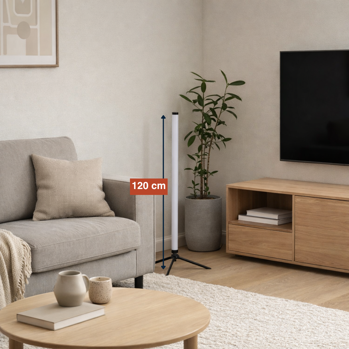 Grundig LED en RGB Vloerlamp 120cm