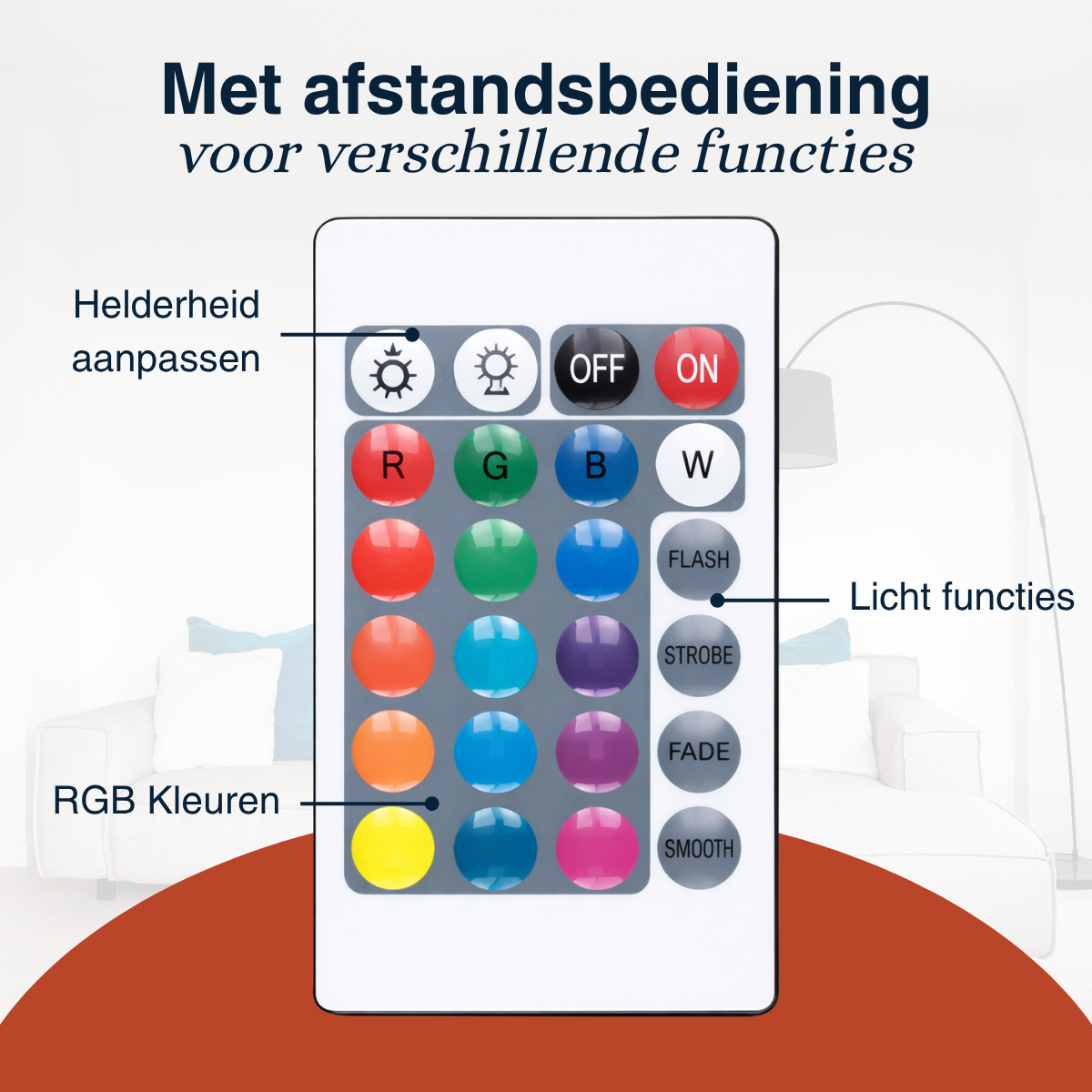Grundig LED en RGB Vloerlamp 120cm