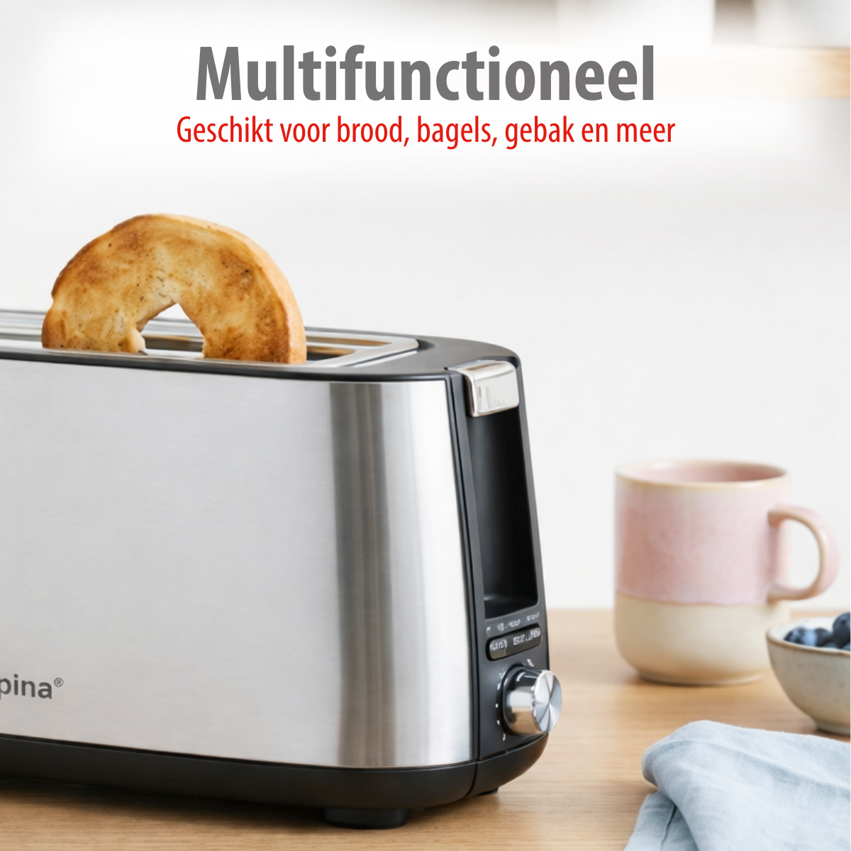alpina Broodrooster 4 Sneden 1400W - maximondo