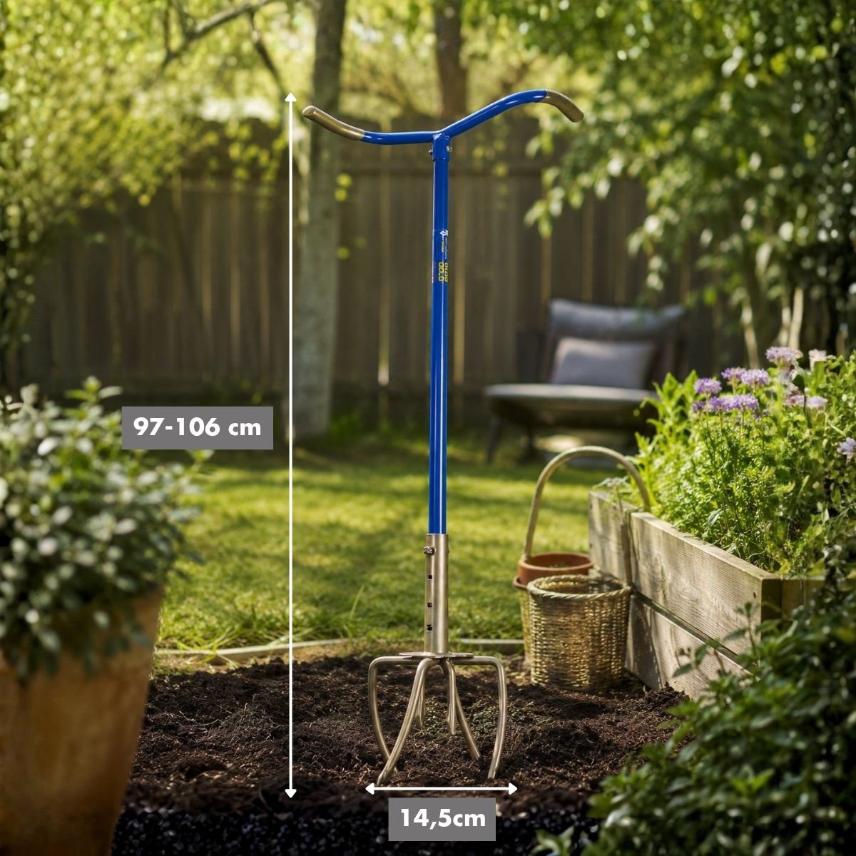 GardenClaw Tuinklauw GG921-06 - Woelvork - maximondo