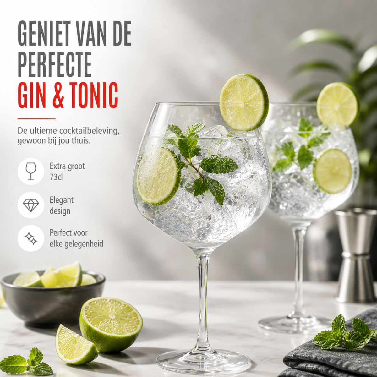 alpina Cocktailglazen 4 Stuks – Aperol Spritz Glazen 73 cl