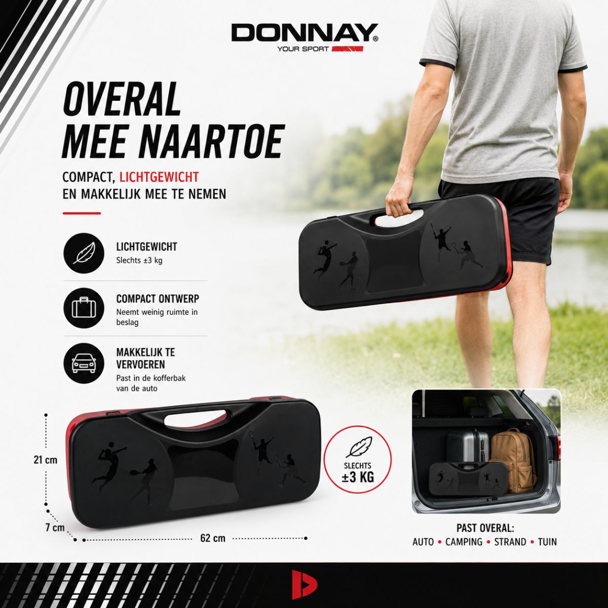 Donnay Badmintonset 2 Personen - maximondo