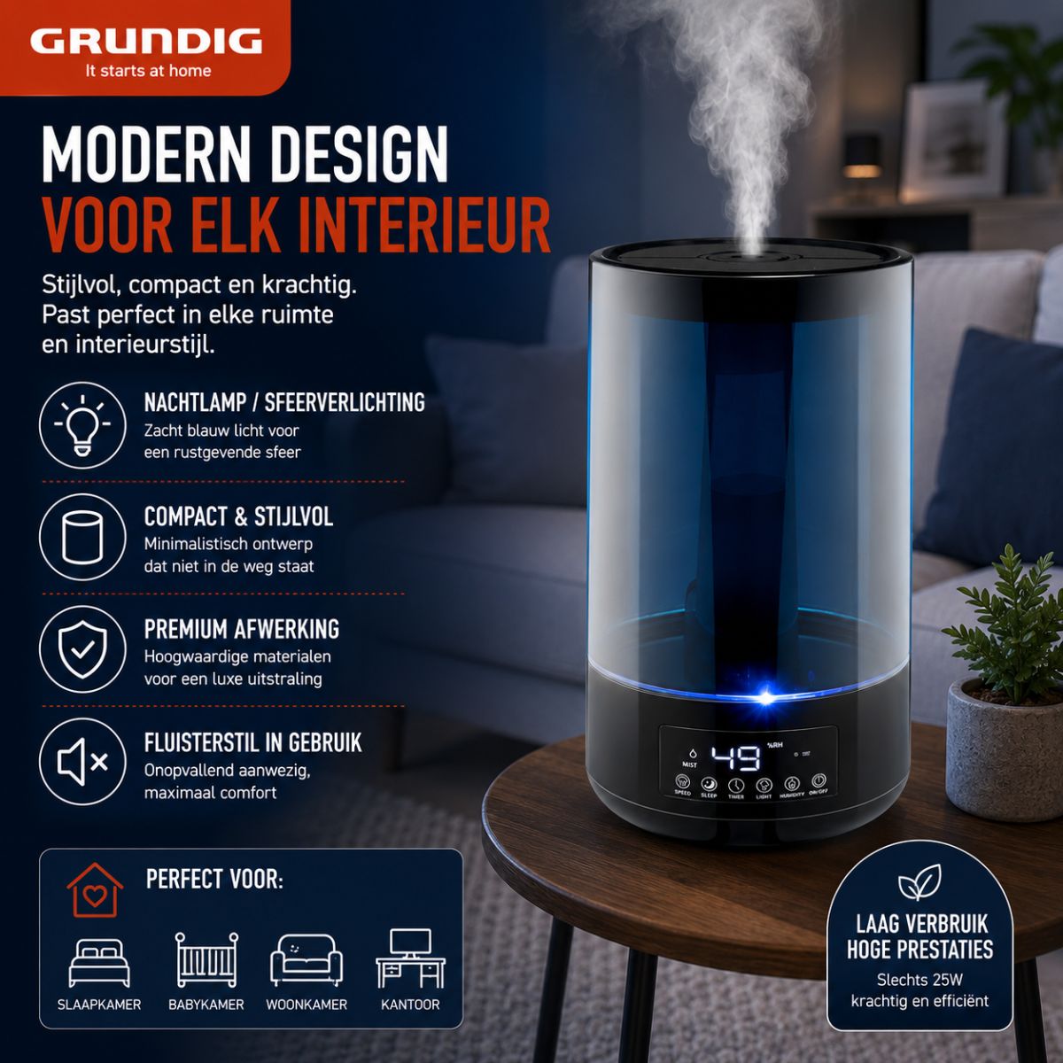 Grundig Luchtbevochtiger HD-1903A - maximondo