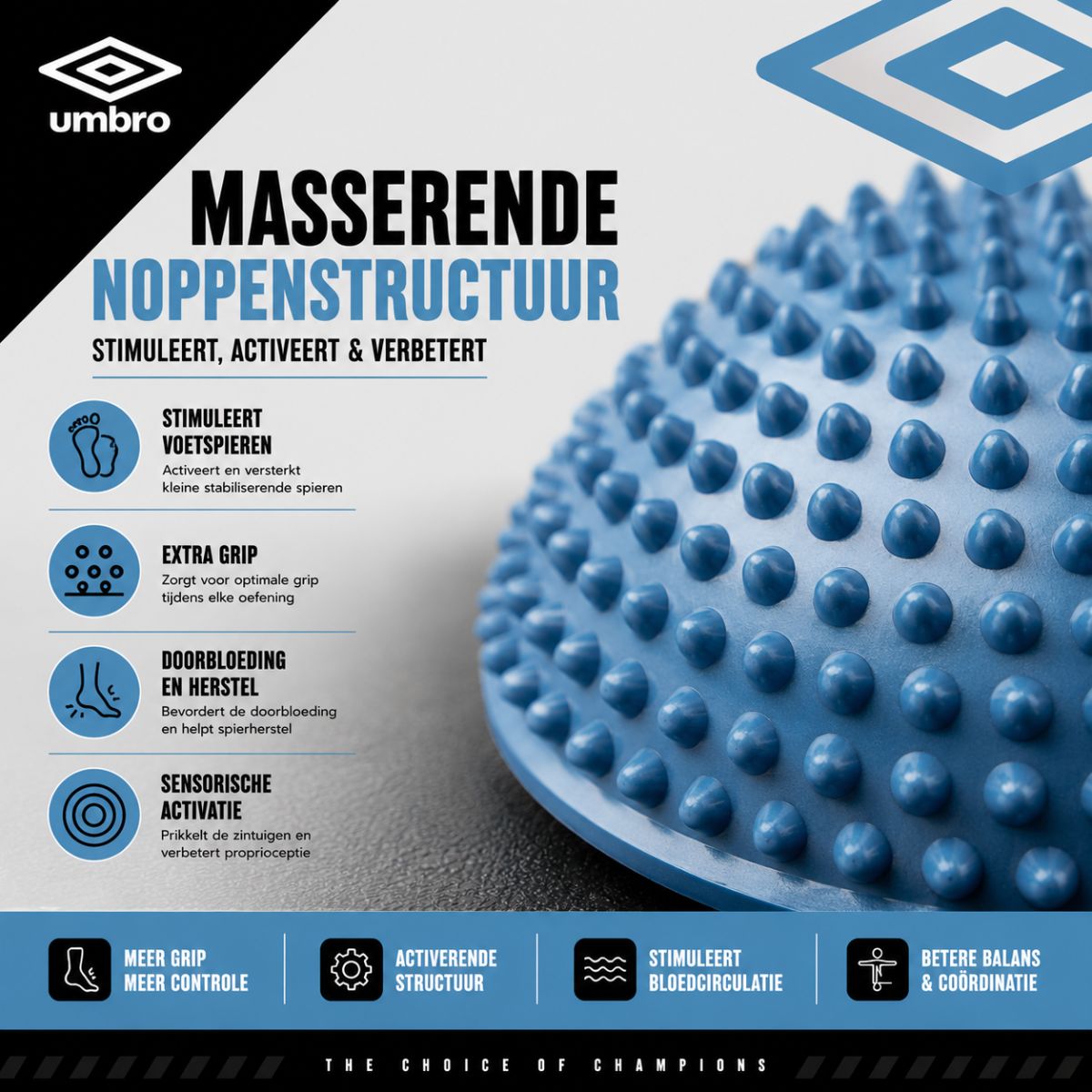 Umbro Evenwichtsbal Set van 2 - Balanskussens voor Evenwicht
