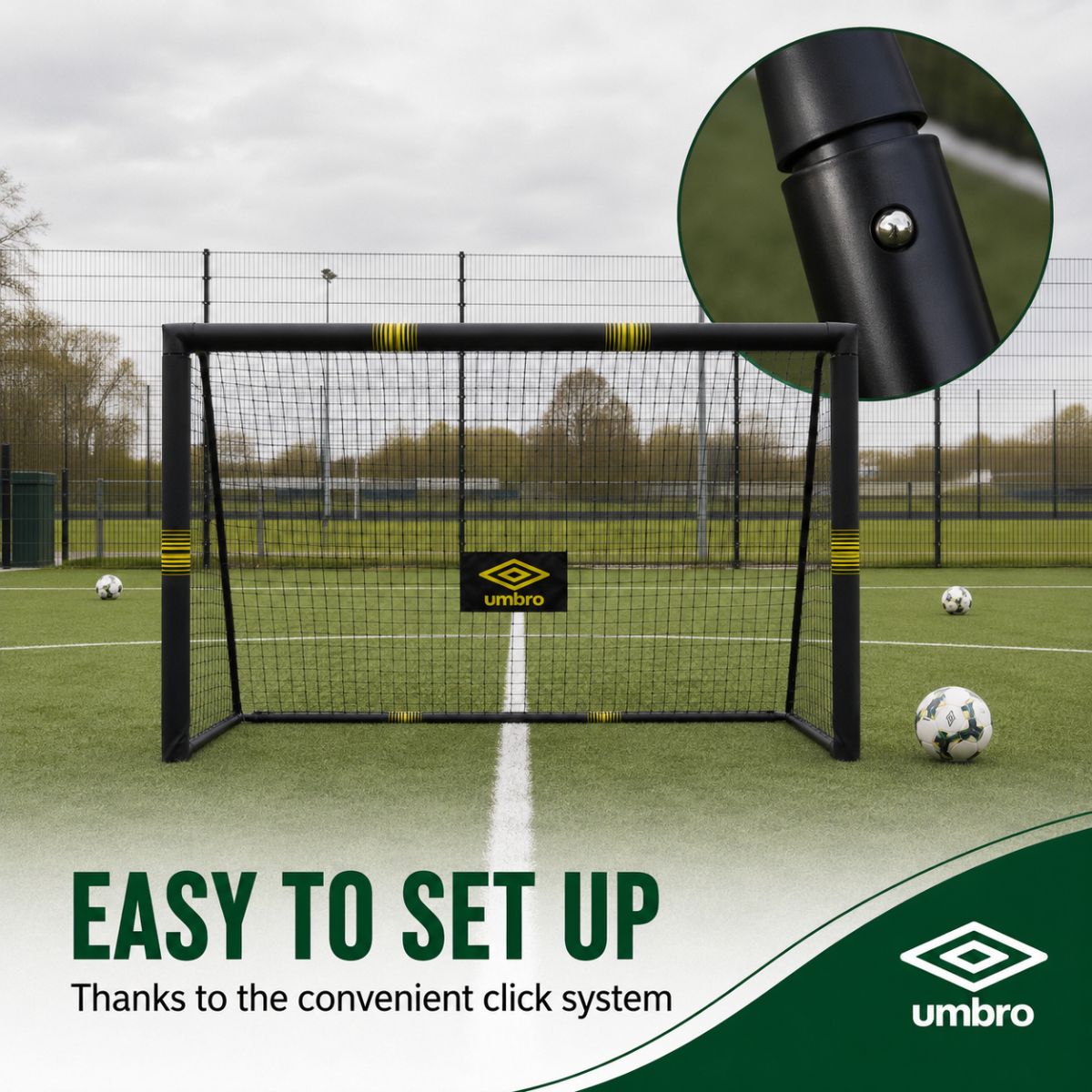 Umbro Voetbaldoel 300 x 200 x 120cm - maximondo