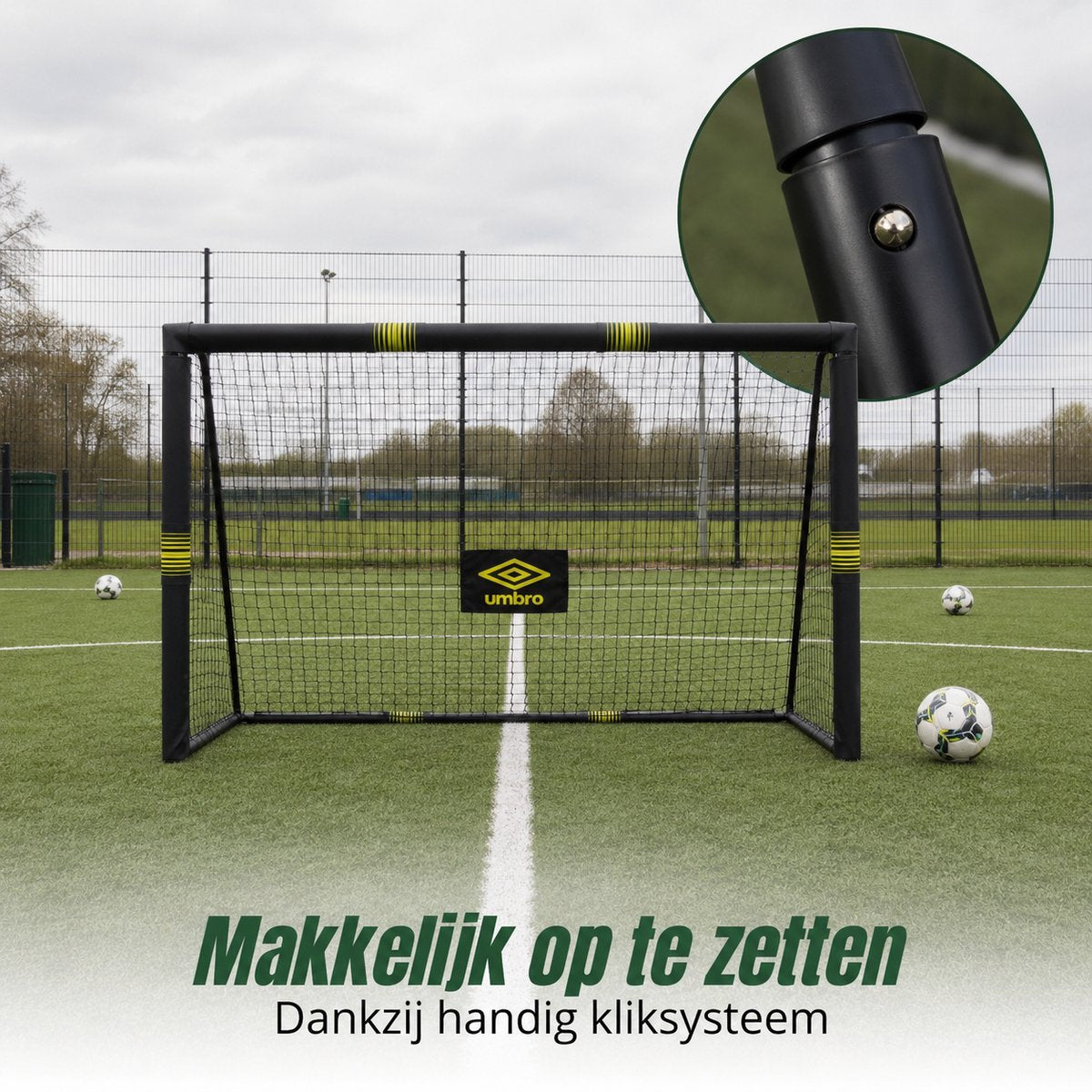 Umbro Voetbaldoel 180 x 120 x 60cm - maximondo