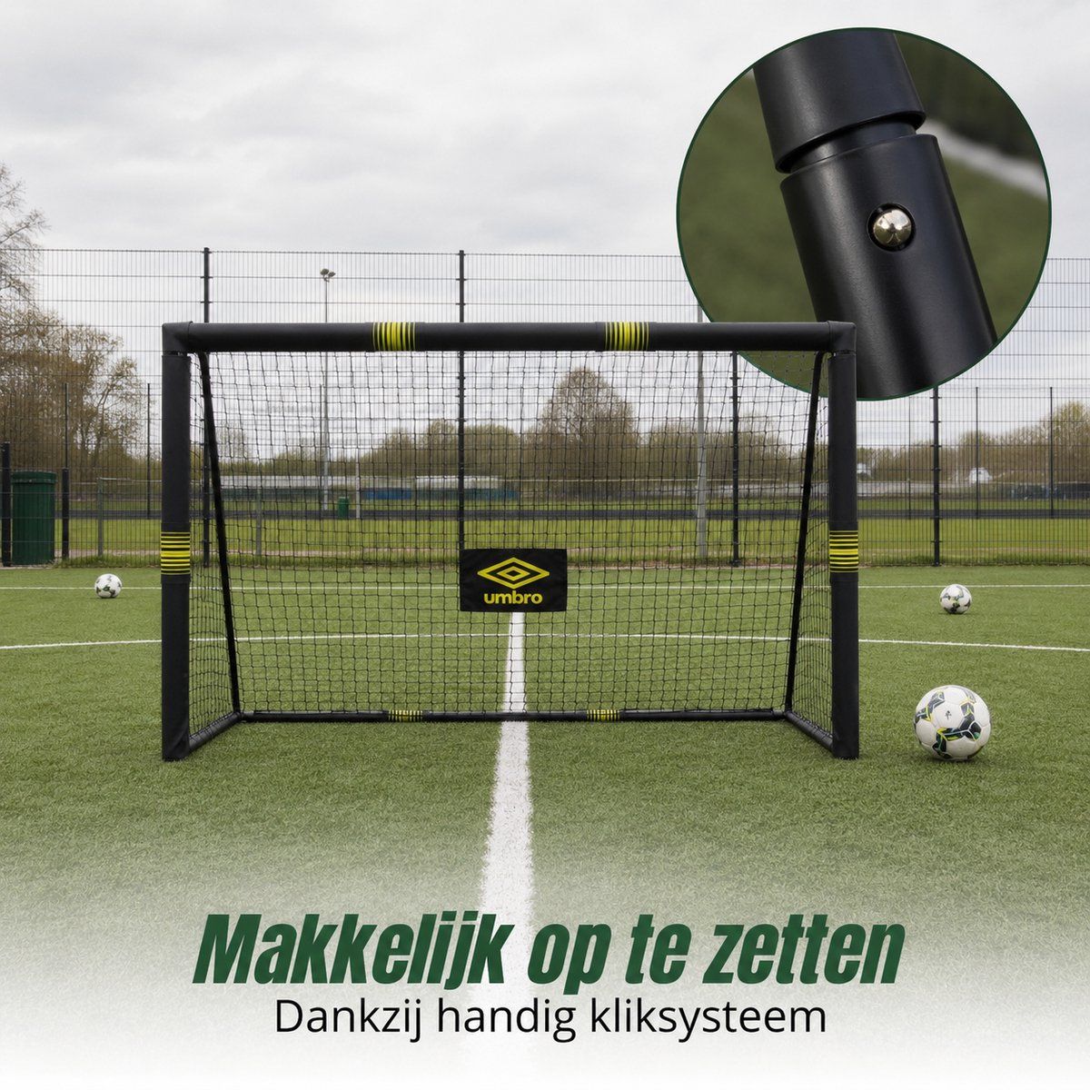 Umbro Voetbaldoel 240 x 160 x 85cm - maximondo