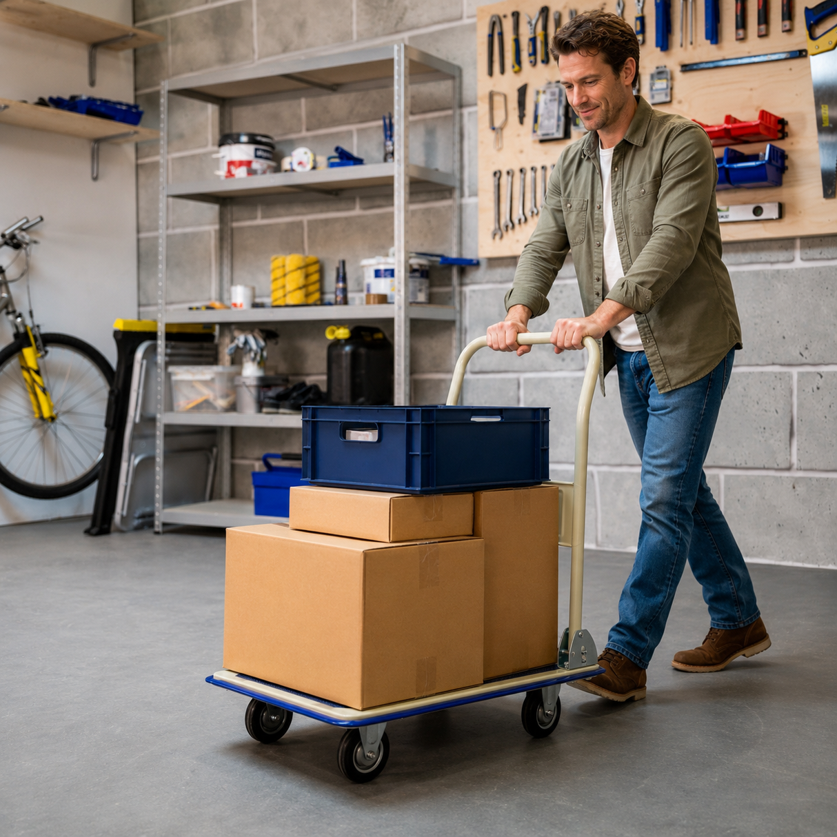 Kinzo Platformwagen – Inklapbare Transportwagen – Max. 150kg - maximondo