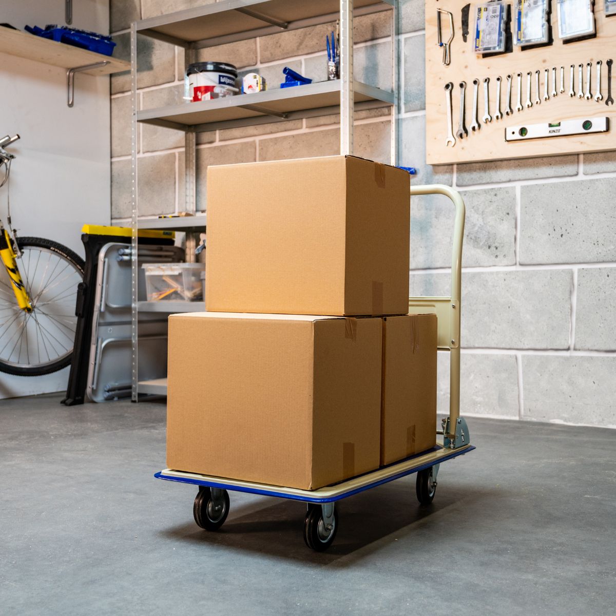 Kinzo Platformwagen – Inklapbare Transportwagen – Max. 150kg - maximondo