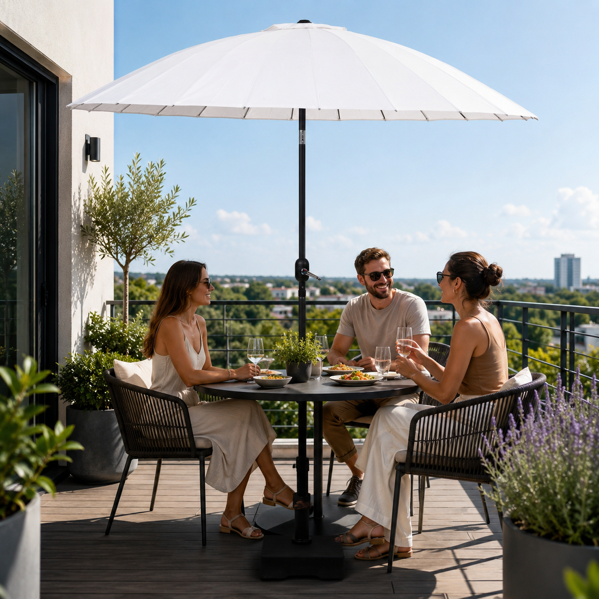 Camp Active Parasol - Zonnescherm 250x240 cm - maximondo