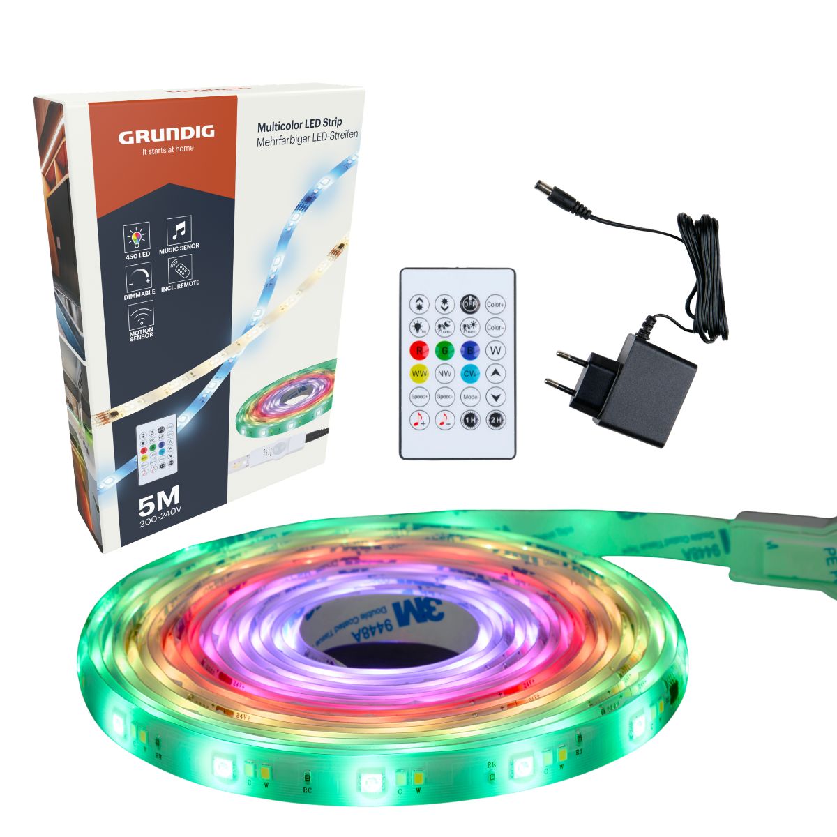 Grundig Ledstrip 5 Meter met Afstandsbediening
