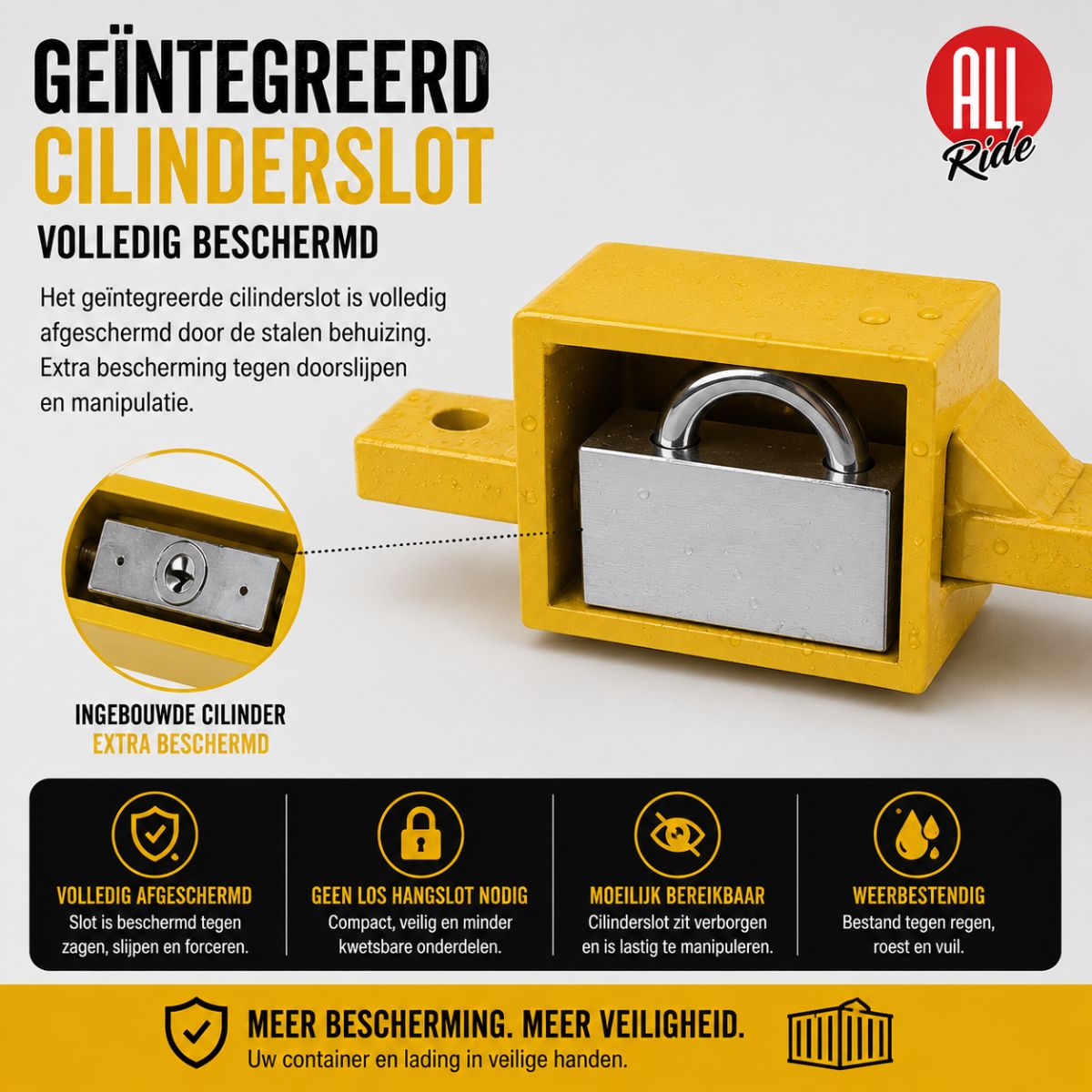 All Ride Containerslot - Trailerslot Verstelbaar 23 - 43 cm