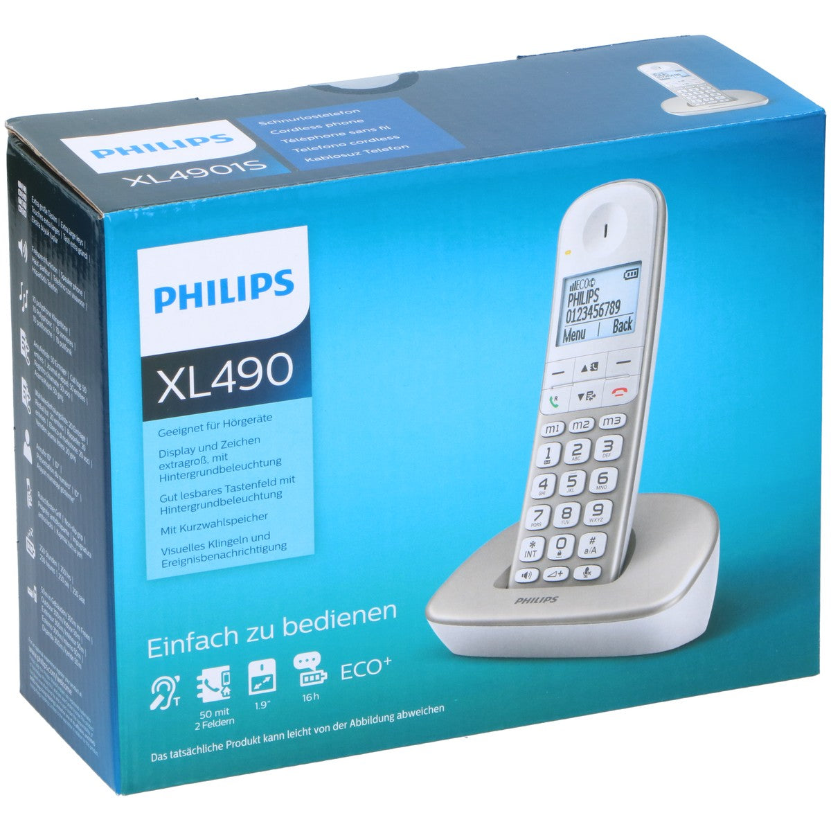 Philips XL490 Vaste Telefoon – Huistelefoon Senioren – Wit - maximondo