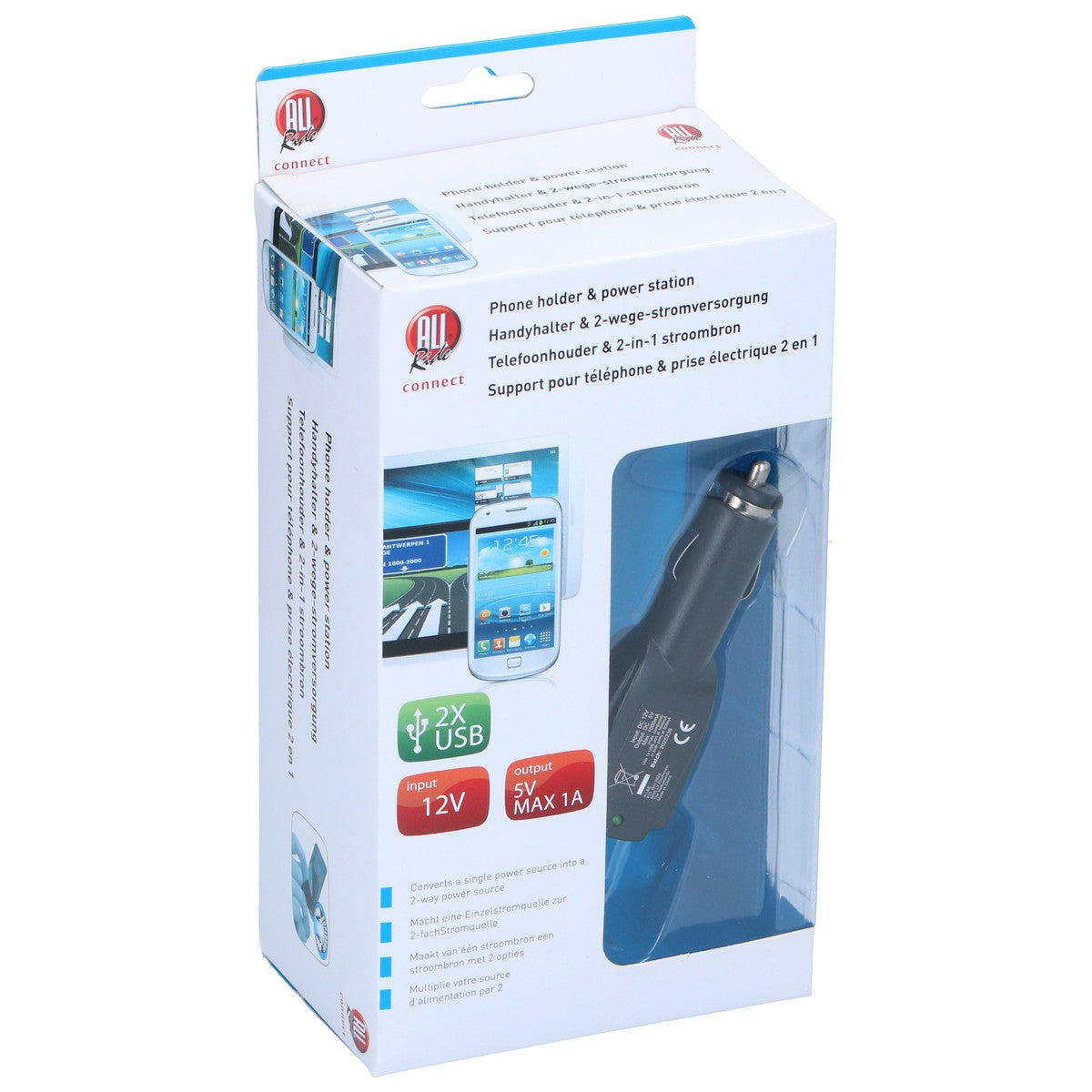 All Ride Telefoonhouder Auto met Autolader - maximondo
