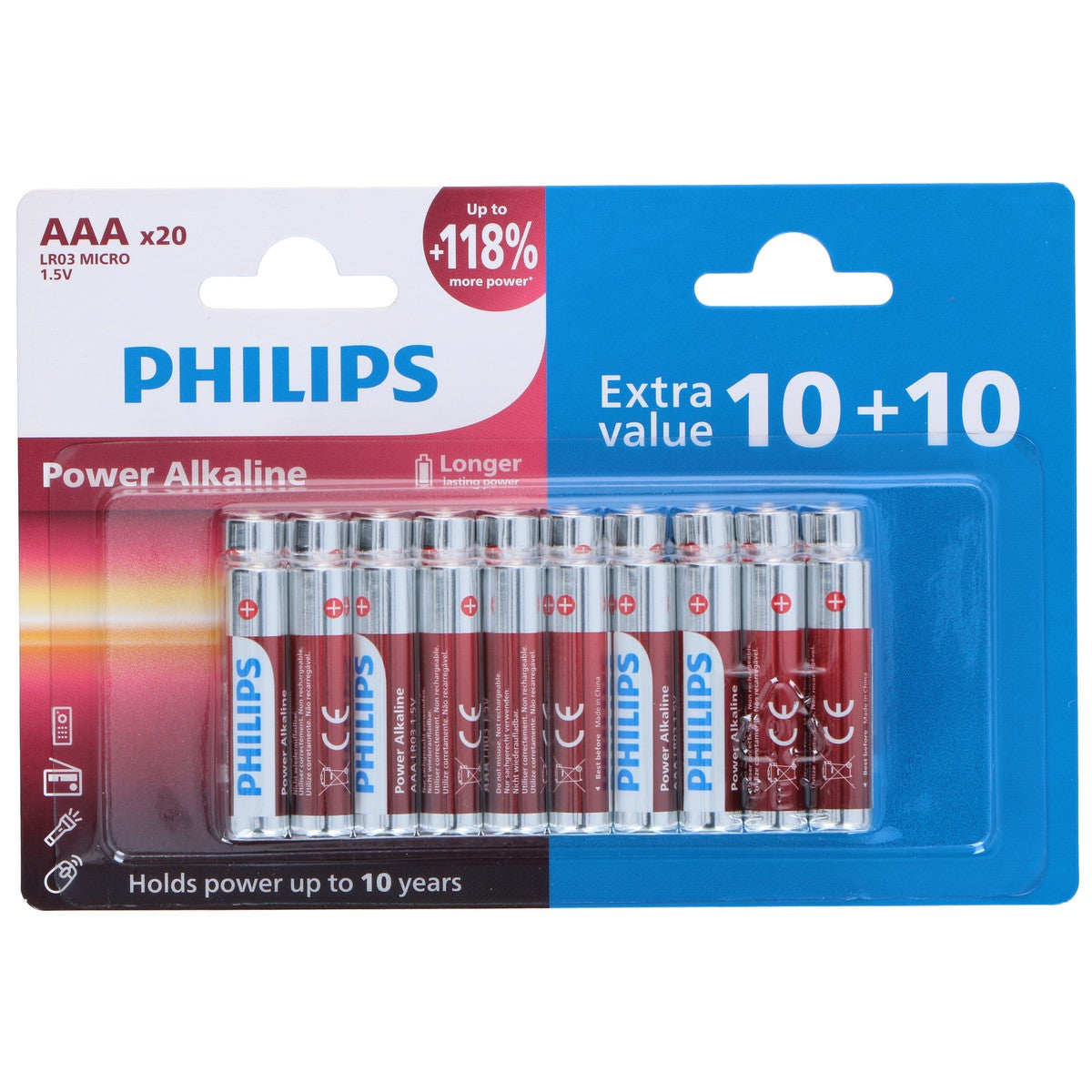 Philips AAA Batterijen 20 Stuks - maximondo