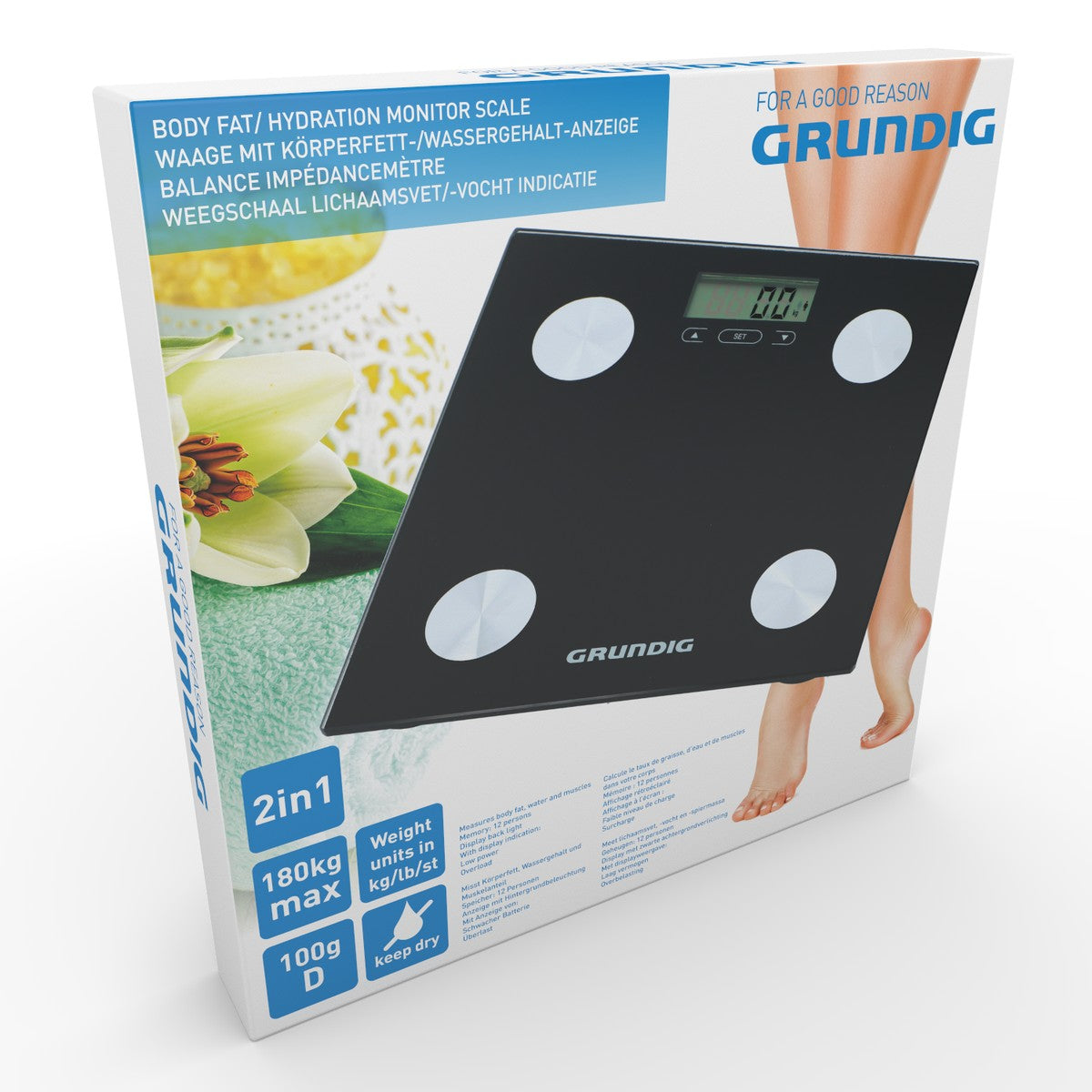 Grundig Weegschaal, 180 Kg - maximondo