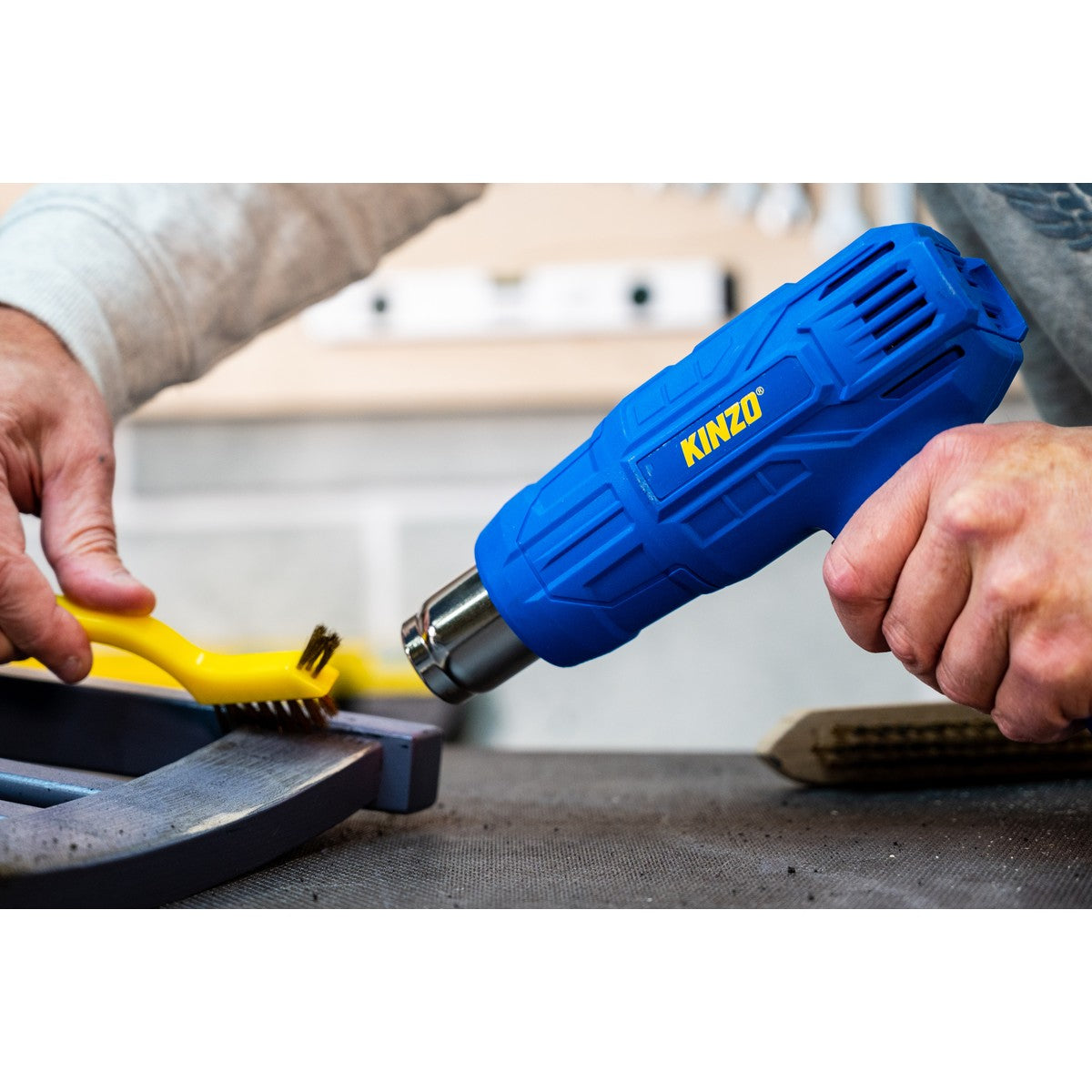 Kinzo Heteluchtpistool Blauw 230V - maximondo