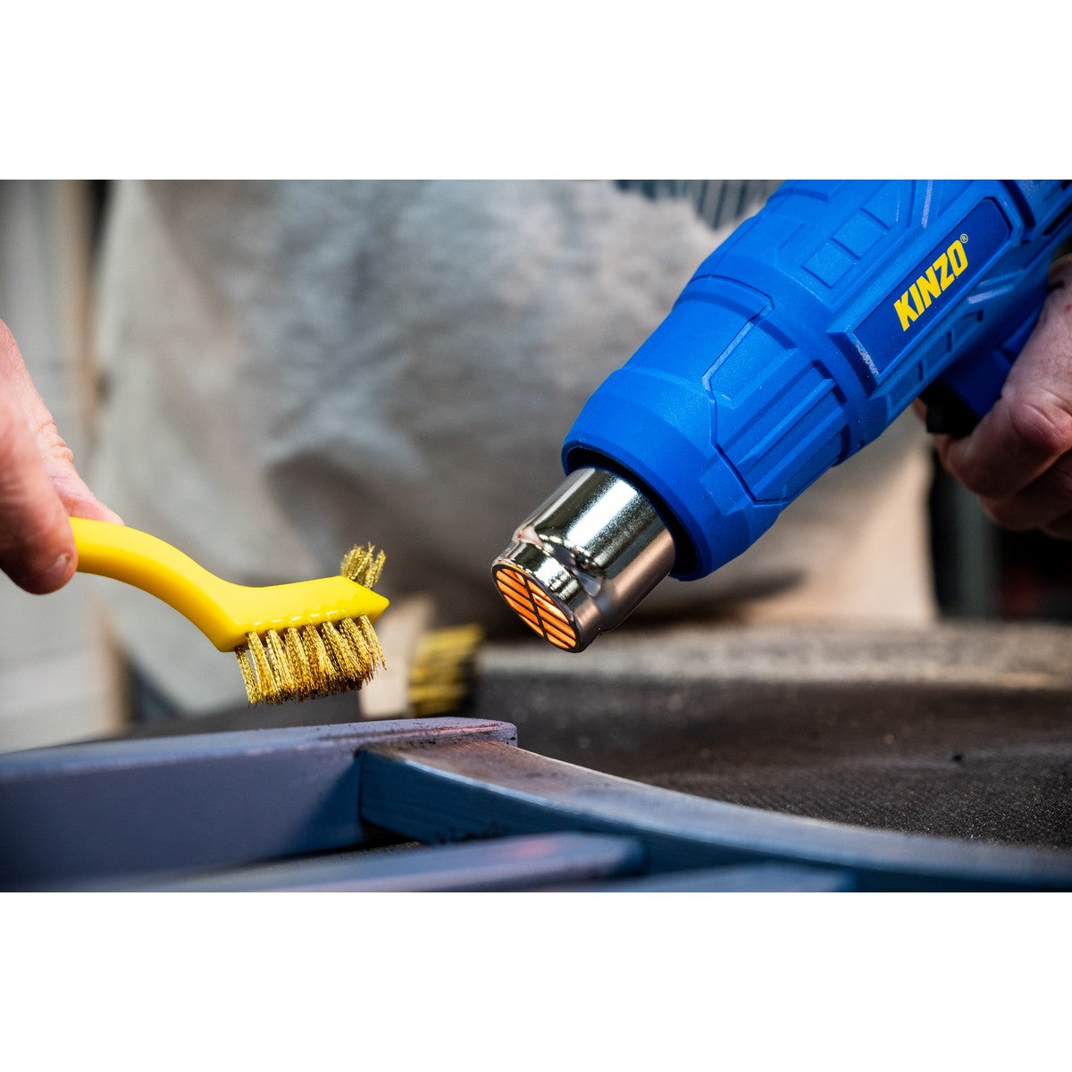 Kinzo Heteluchtpistool Blauw 230V - maximondo