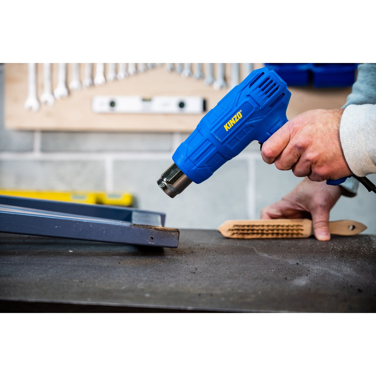 Kinzo Heteluchtpistool Blauw 230V - maximondo
