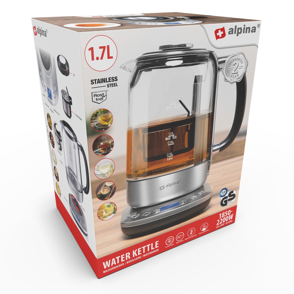 alpina Waterkoker 1,7 L 2200 W - maximondo