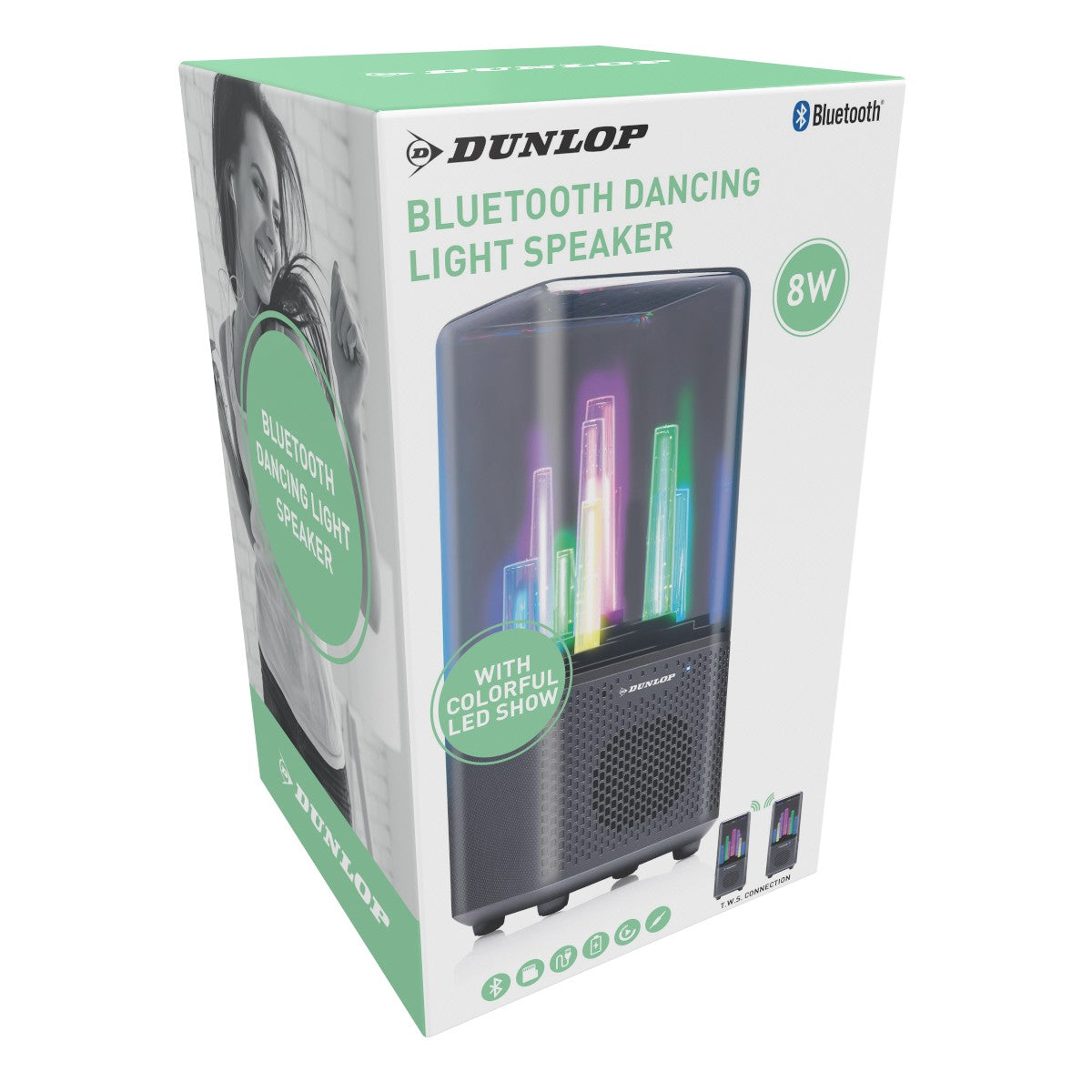 Dunlop Speaker Met Licht 9 Led'S - maximondo